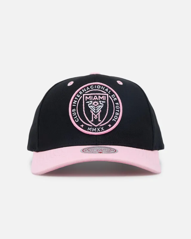 Mitchell & Ness Inter Miami Logo Pro Crown Snapback Faded Black sold by Culture Kings