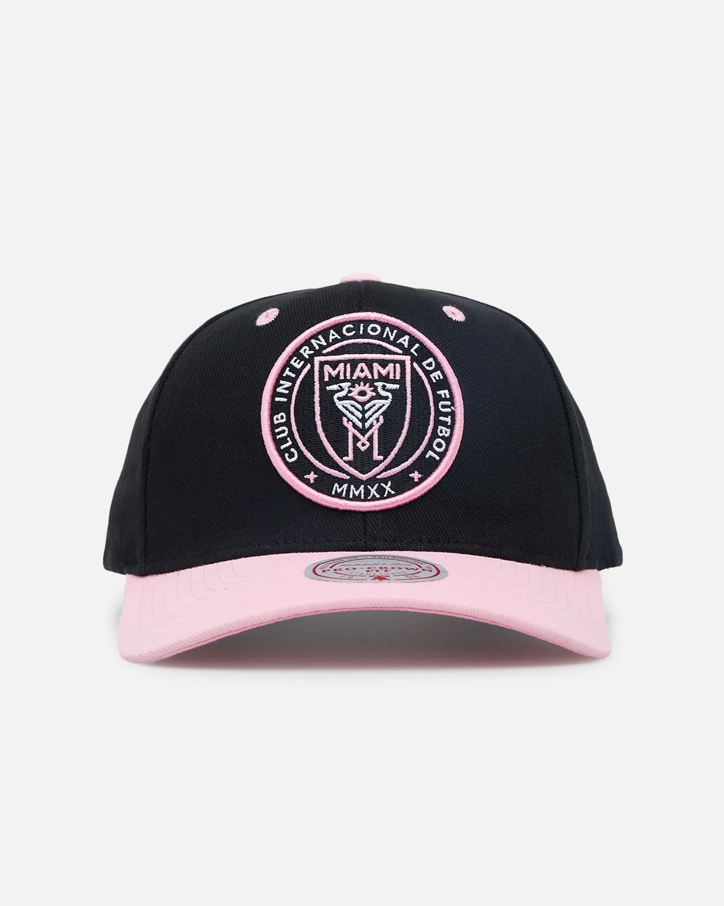Mitchell & Ness Inter Miami Logo Pro Crown Snapback Faded Black sold by Culture Kings