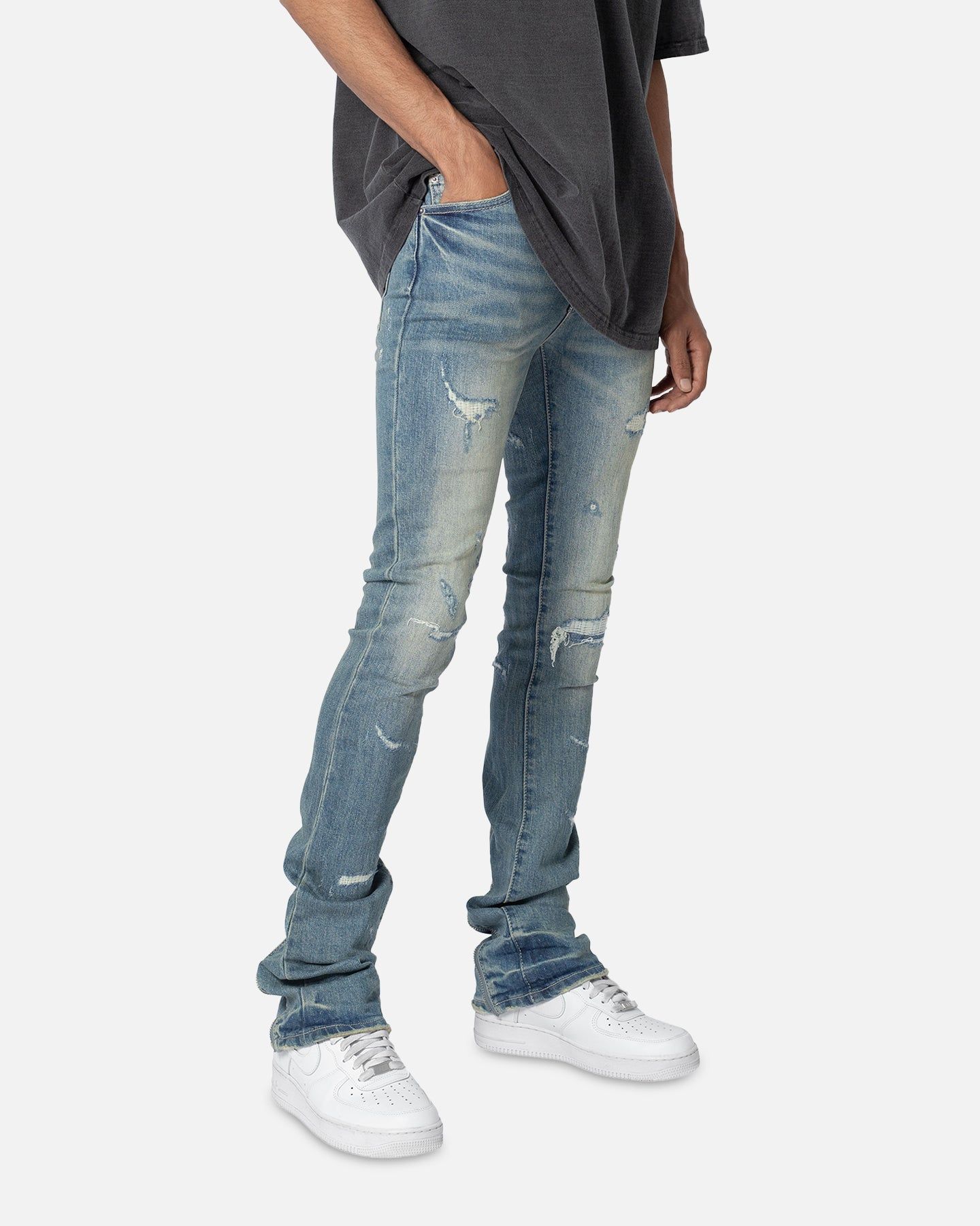 MNML X503 Convertible Skinny Denim Jeans Blue sold by Culture Kings product image thumbnail 5
