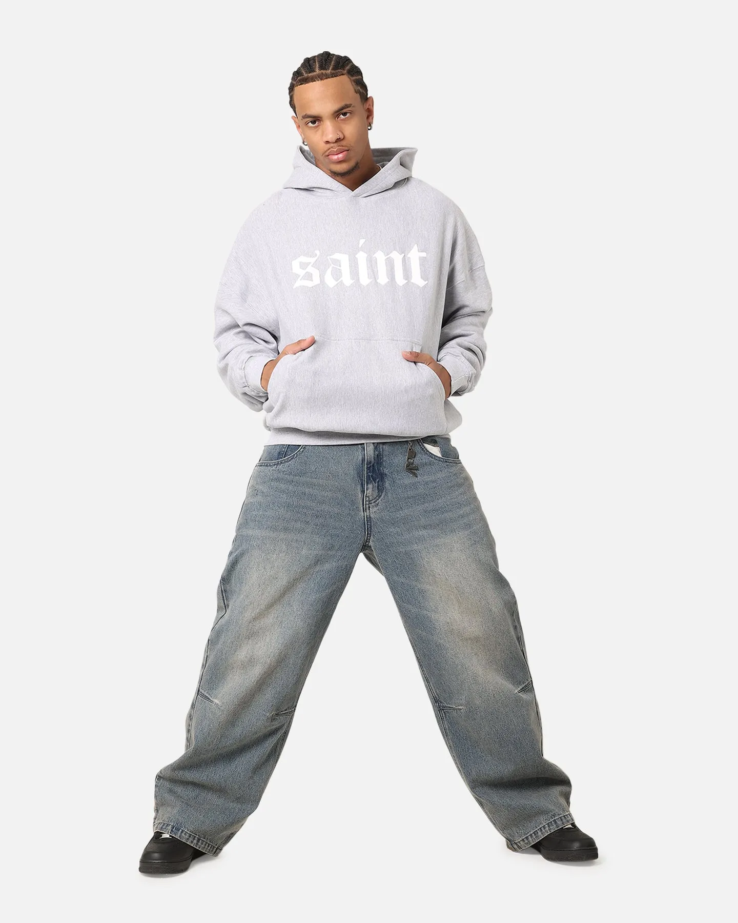 Saint Morta Gothic Premium Hoodie Light Marle sold by Culture Kings product image thumbnail 2