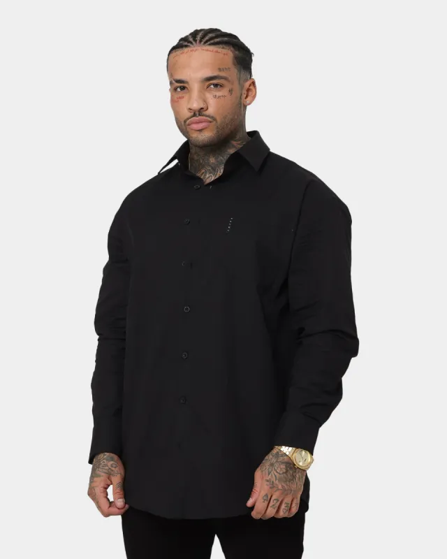 Saint Morta Egyptian Long Sleeve Button Up Shirt Black sold by Culture Kings