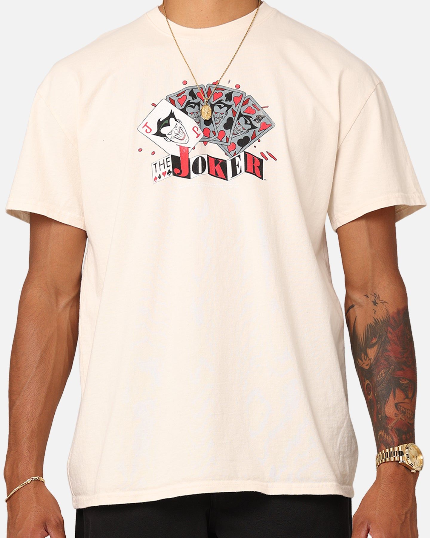 American Thrift X DC Batman The Joker 93 Heavyweight Vintage T-Shirt Off White sold by Culture Kings product image thumbnail 4