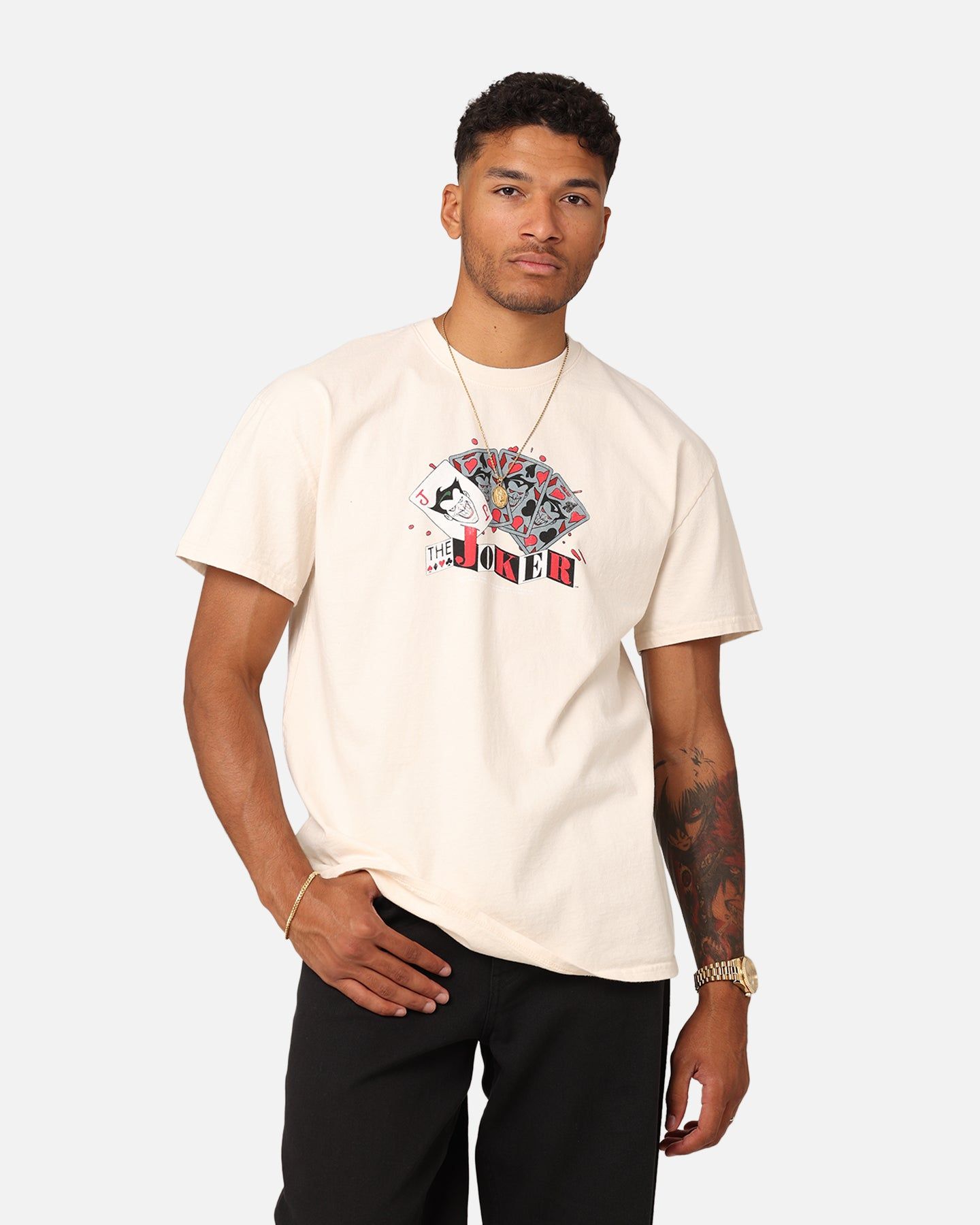 American Thrift X DC Batman The Joker 93 Heavyweight Vintage T-Shirt Off White sold by Culture Kings product image thumbnail 2