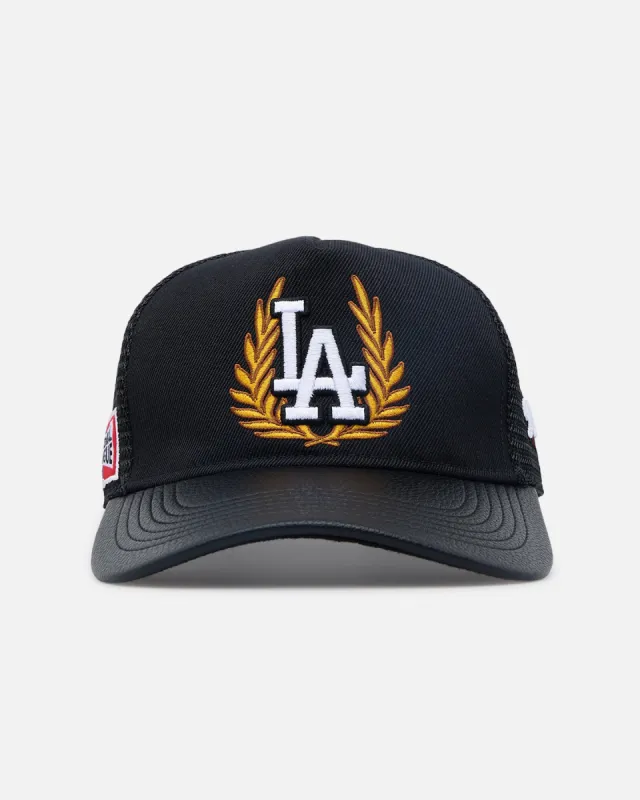 Pro Standard Los Angeles Dodgers Fast Lane Logo Wool Trucker Strapback Black sold by Culture Kings