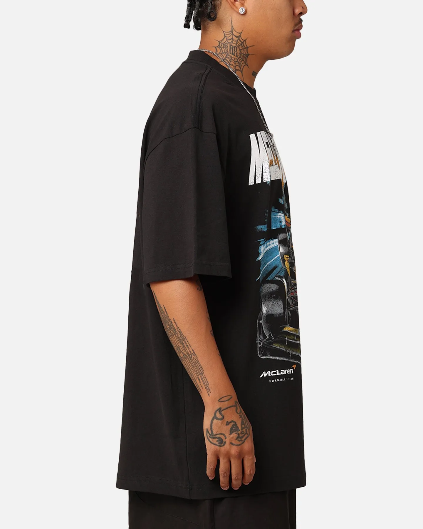 Mitchell & Ness X McLaren Oscar Piastri #81 Track T-Shirt Faded Black sold by Culture Kings product image thumbnail 4