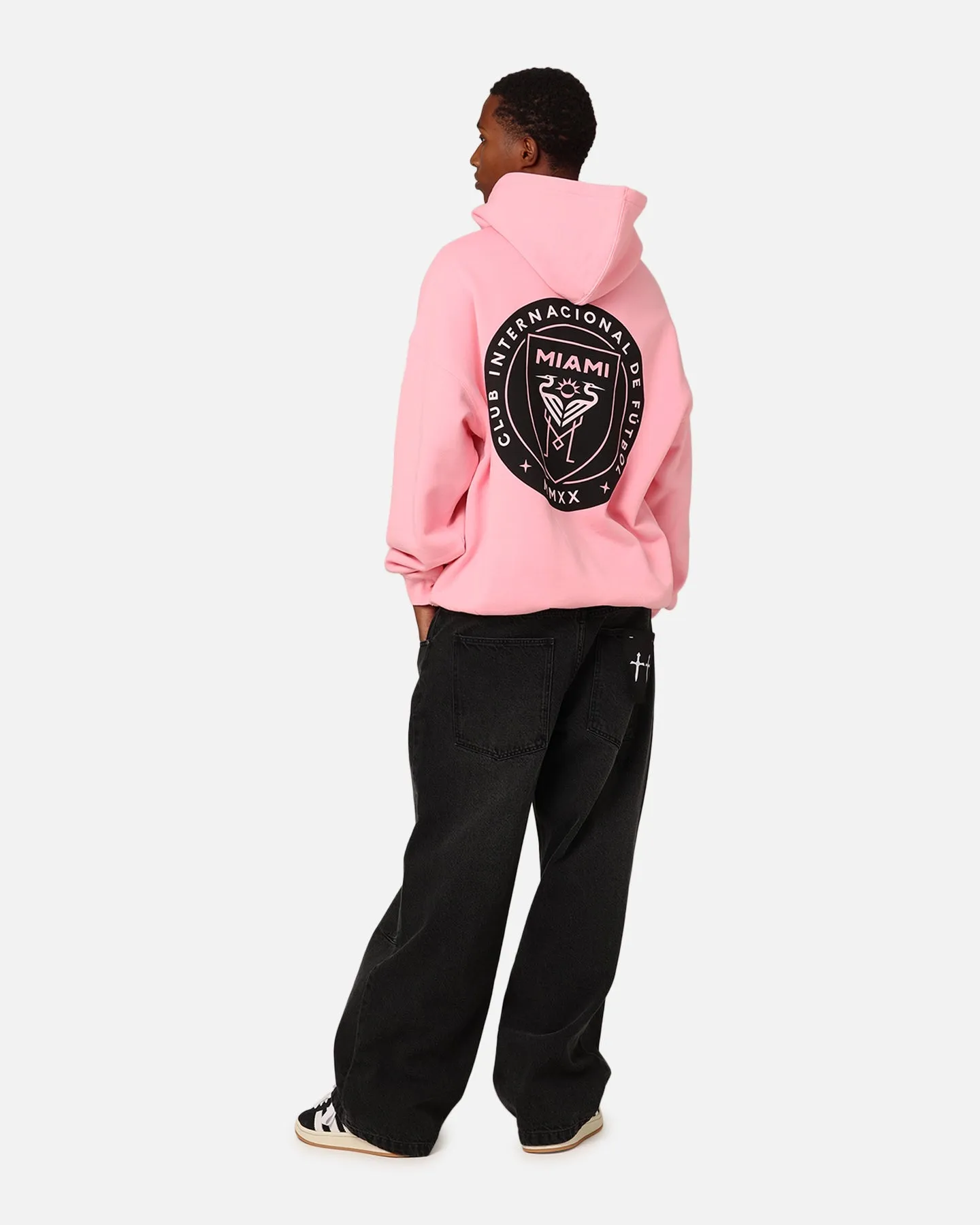 Mitchell & Ness Inter Miami CF Logo Hit Hoodie Light Pink sold by Culture Kings product image thumbnail 3