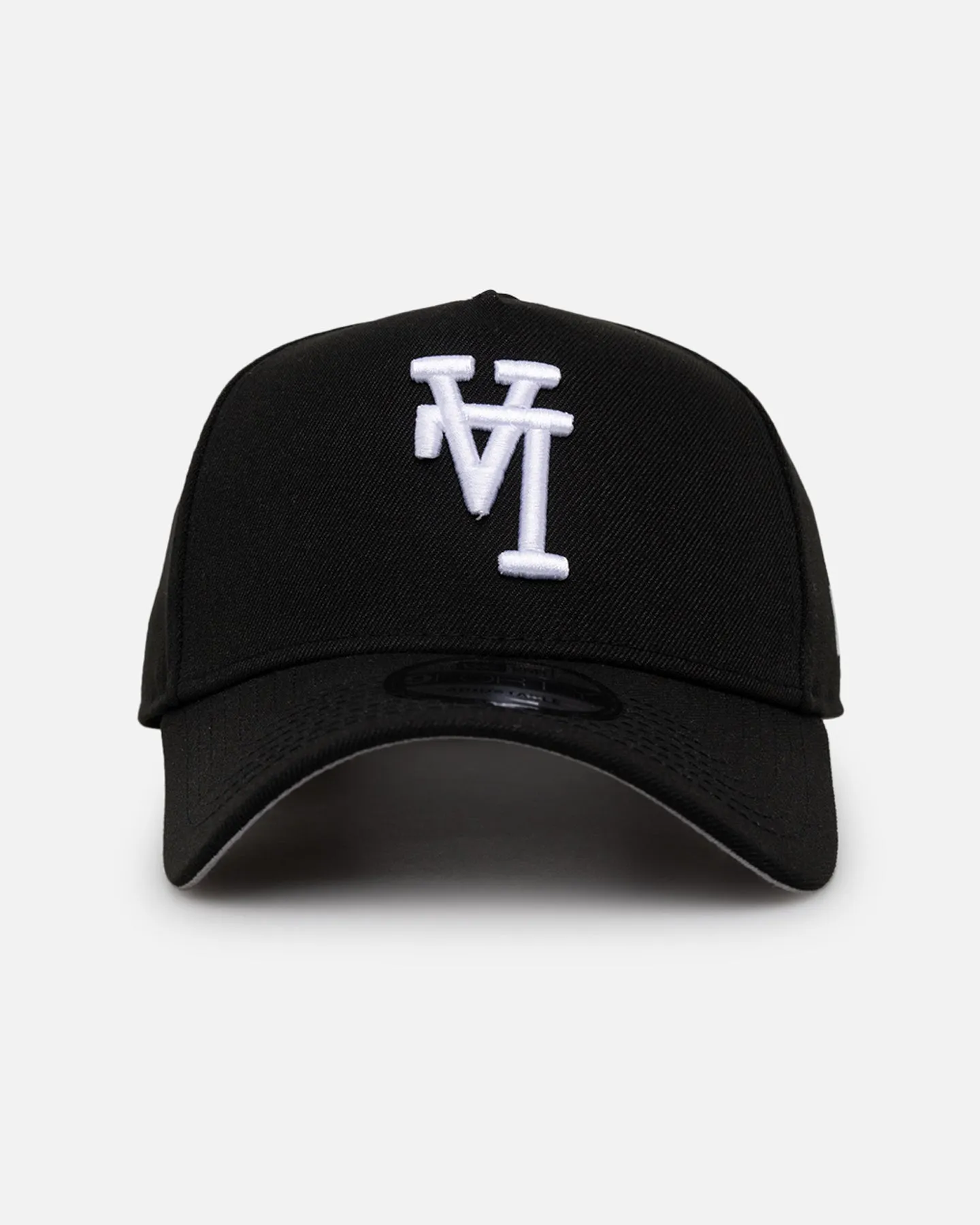 New Era Los Angeles Dodgers 'Upside Down LA Logo' 9FORTY A-Frame Snapback Black sold by Culture Kings