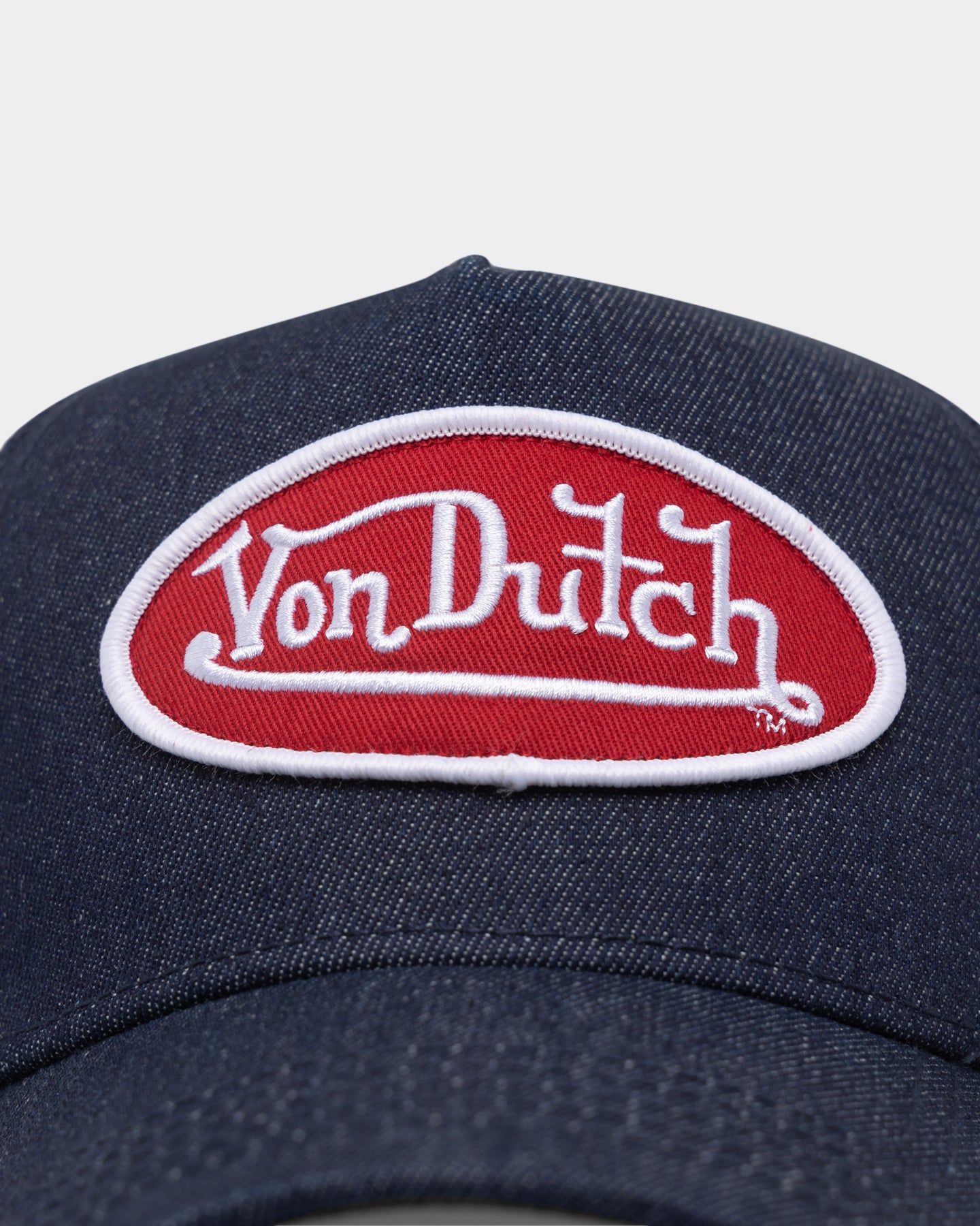 Von Dutch Dark Denim With Red Logo Trucker Navy Denim/Red sold by Culture Kings product image thumbnail 5
