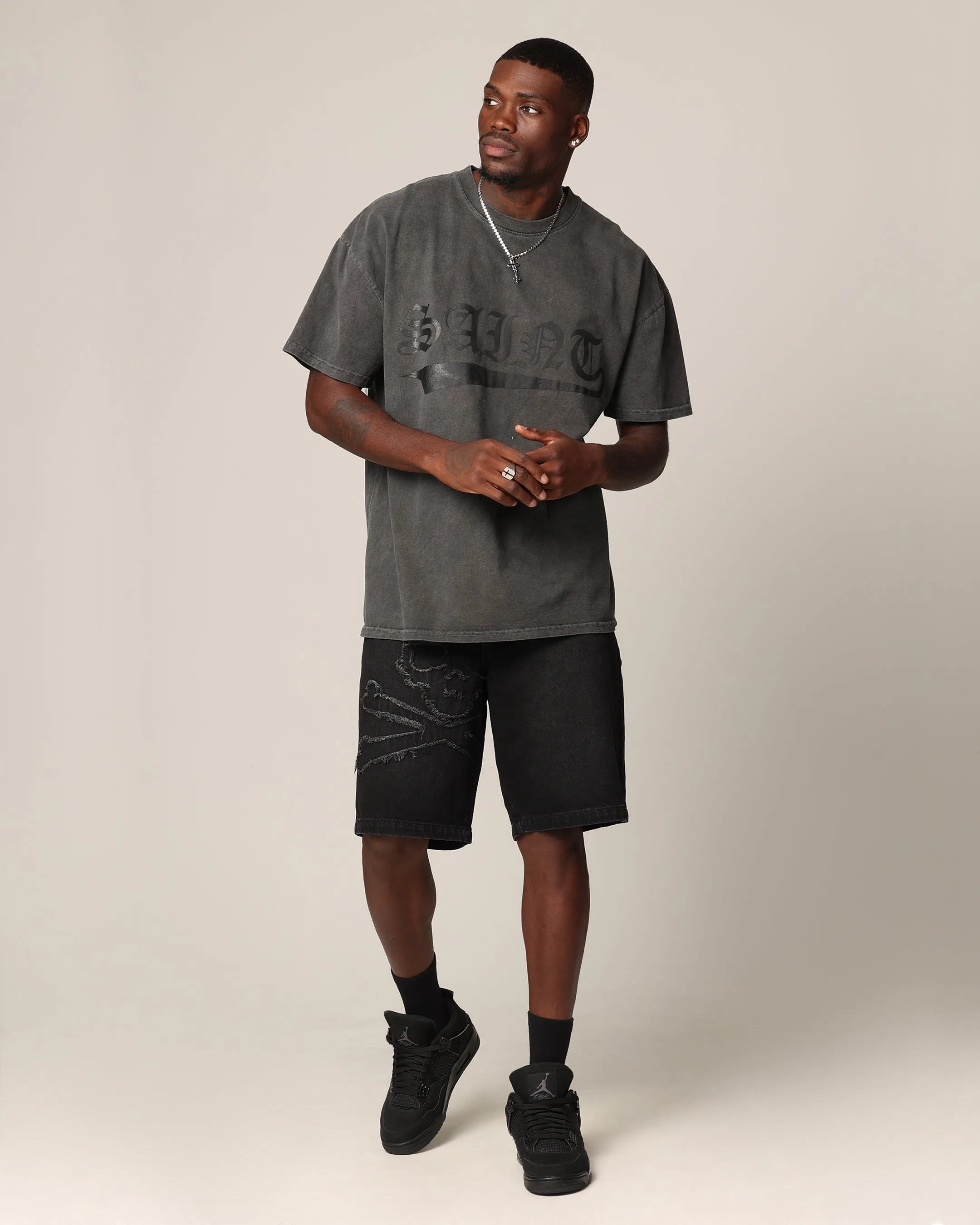 Saint Morta Chroma T-Shirt Black Wash sold by Culture Kings product image thumbnail 2