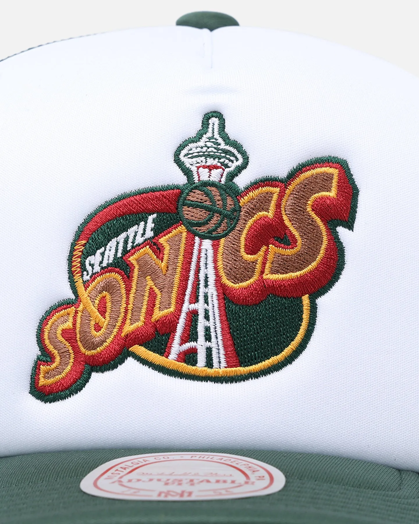 Mitchell & Ness Seattle SuperSonics Team Foam Trucker Snapback Green/White sold by Culture Kings product image thumbnail 5