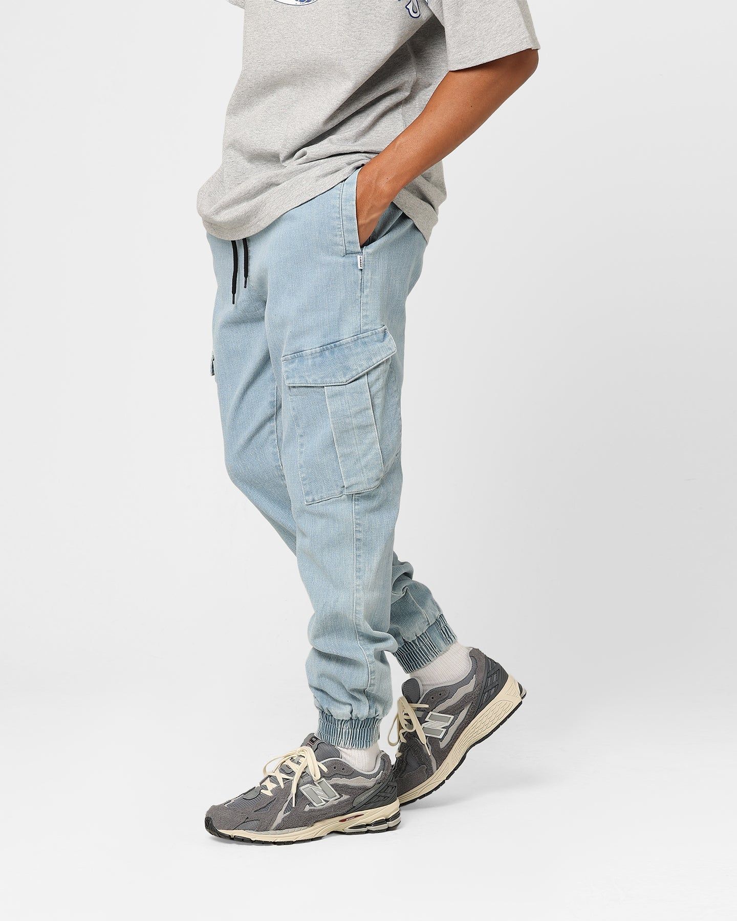 Carre Denim Base Cargo Jogger Superwash Blue sold by Culture Kings product image thumbnail 5