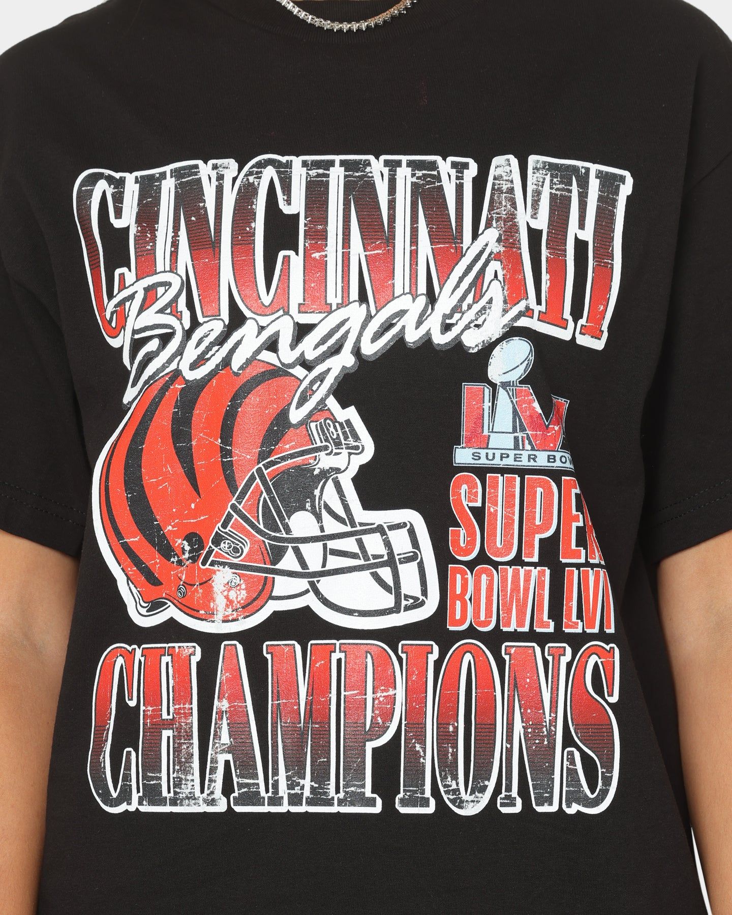 Majestic Athletic Cincinnati Bengals Helmet Champion T-Shirt Black sold by Culture Kings product image thumbnail 3
