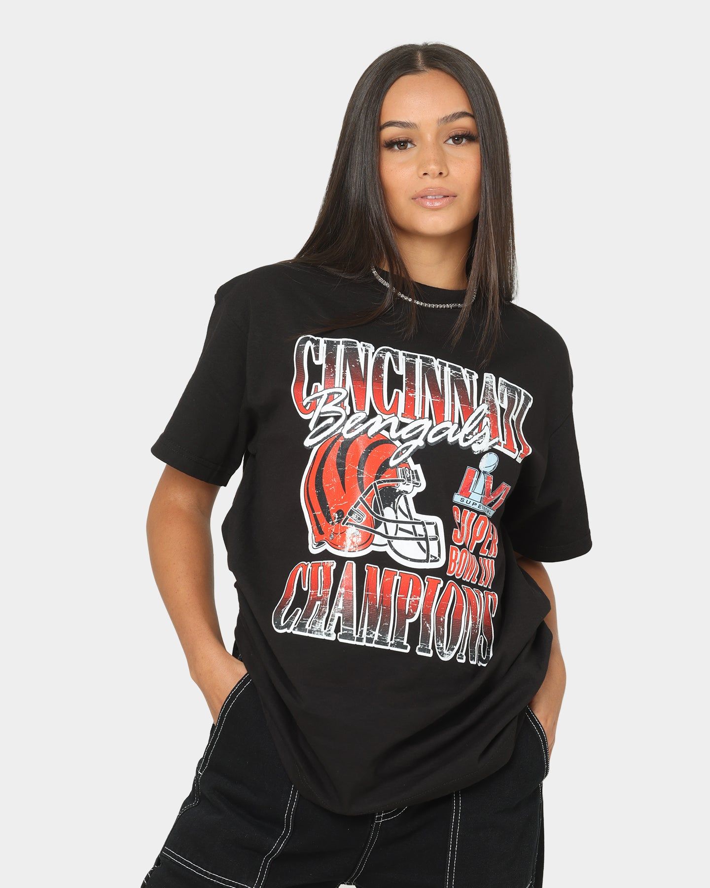 Majestic Athletic Cincinnati Bengals Helmet Champion T-Shirt Black sold by Culture Kings