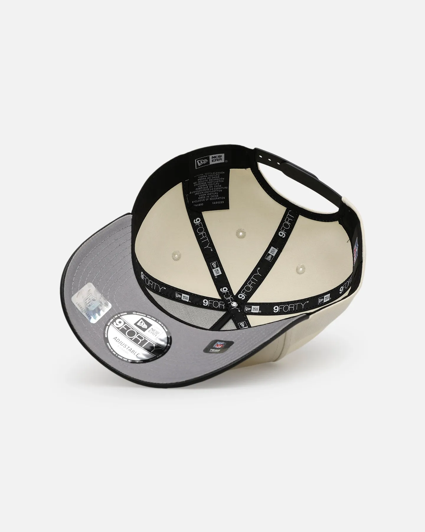 New Era Philadelphia Eagles 'Leather Visor' 9FORTY A-Frame Snapback Chrome White/Black sold by Culture Kings product image thumbnail 5