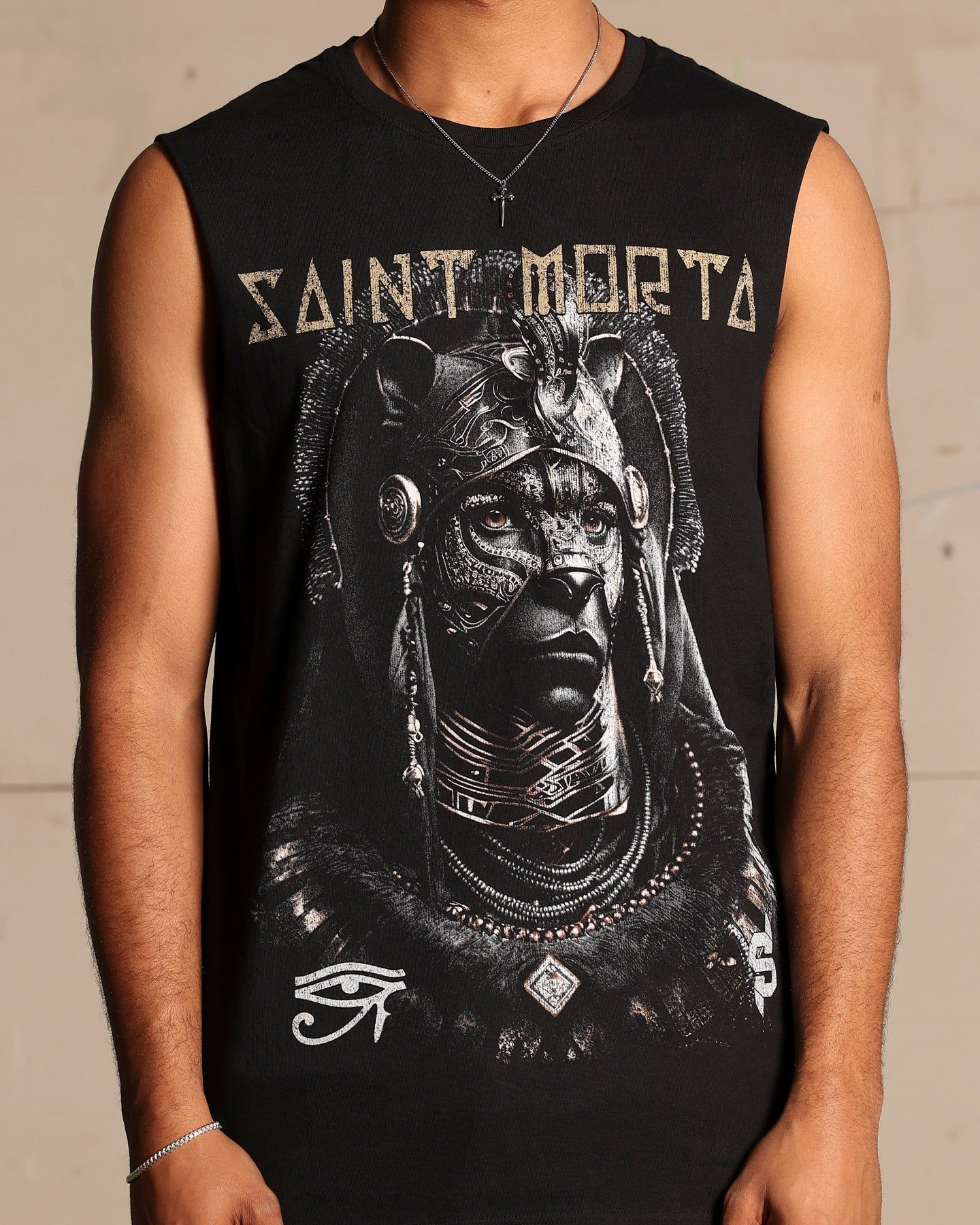 Saint Morta Shadow King Muscle T-Shirt Black sold by Culture Kings product image thumbnail 3