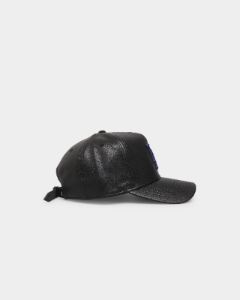 New Era Los Angeles Dodgers 'PU Leather' 9FORTY K-Frame Strapback Black Leather sold by Culture Kings