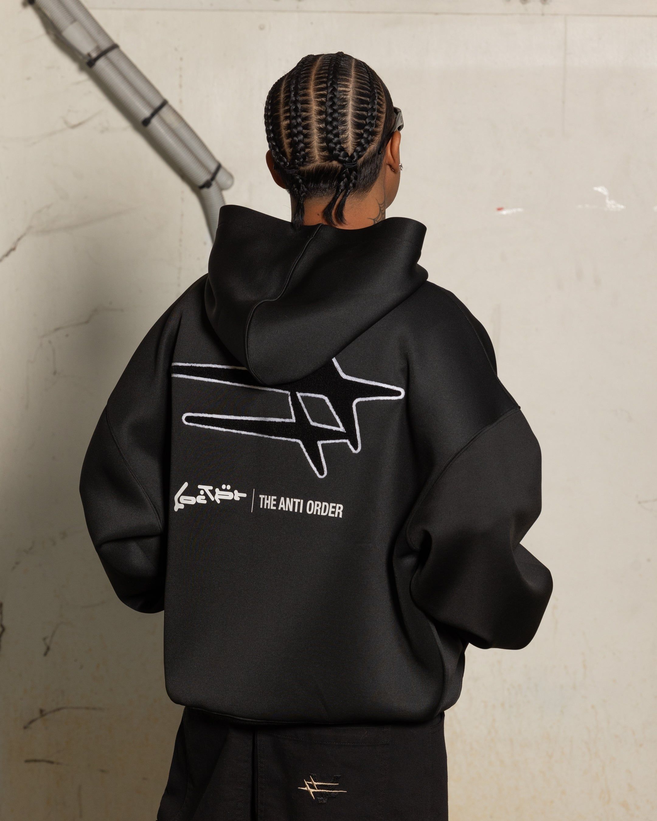 Loiter X The Anti Order Zip Hoodie Black sold by Culture Kings product image thumbnail 2