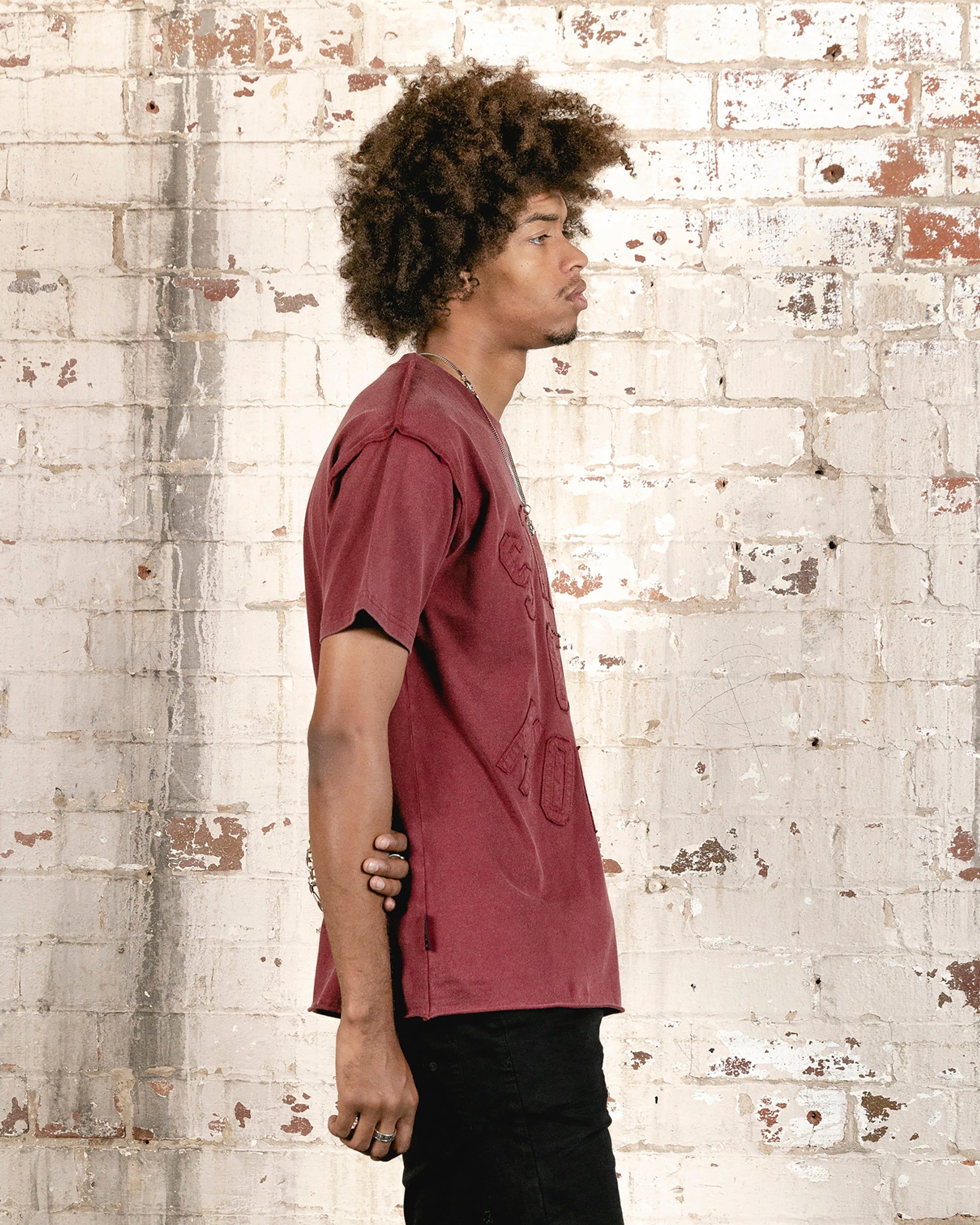 Saint Morta State Of Morta Appliqué T-Shirt Lava sold by Culture Kings product image thumbnail 5