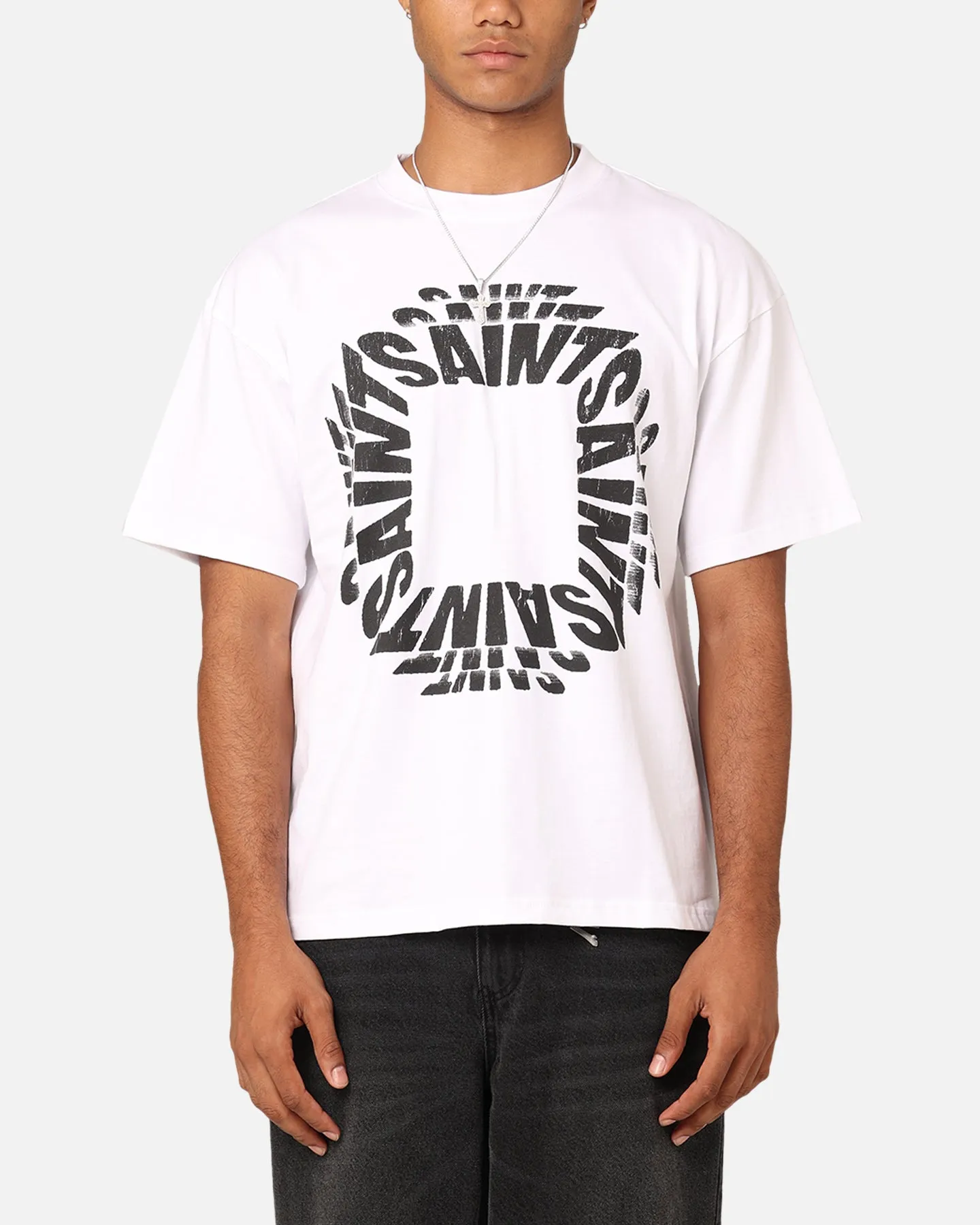 Saint Morta Rave Drop Shoulder T-Shirt White sold by Culture Kings