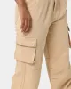 MNML Chloe Mid Rise Cargo Jeans Beige sold by Culture Kings