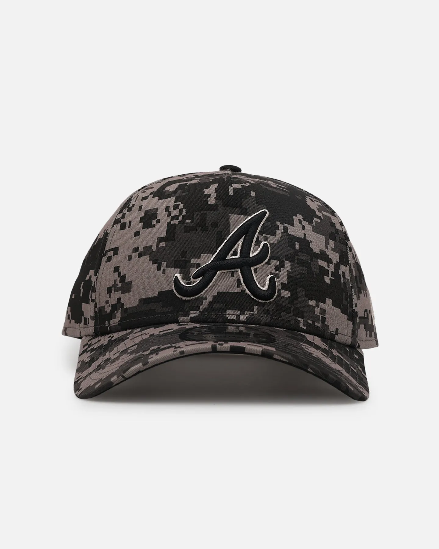 New Era Atlanta Braves 'Black Digi Camo' 9FORTY A-Frame Snapback Black/Grey sold by Culture Kings