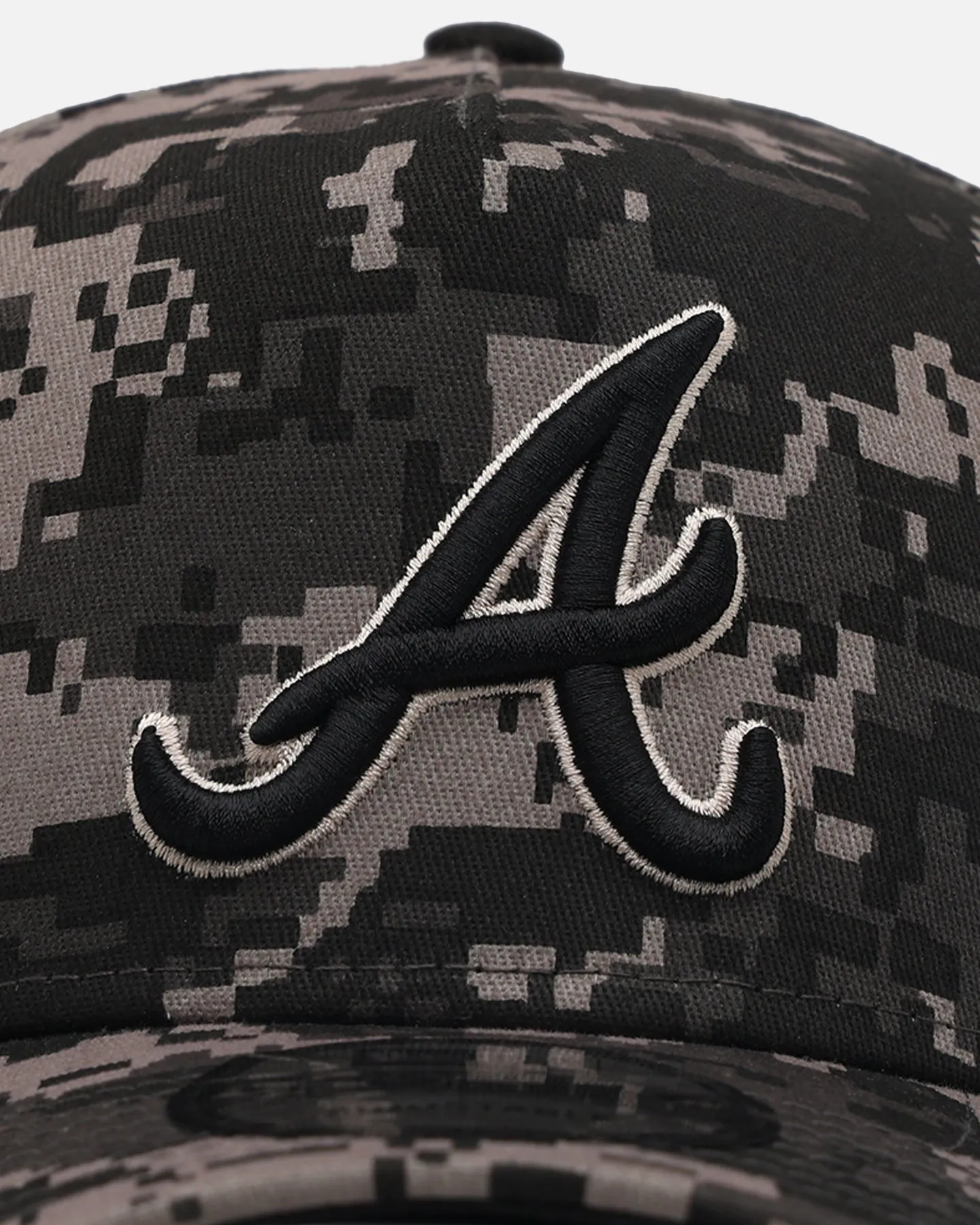 New Era Atlanta Braves 'Black Digi Camo' 9FORTY A-Frame Snapback Black/Grey sold by Culture Kings product image thumbnail 5