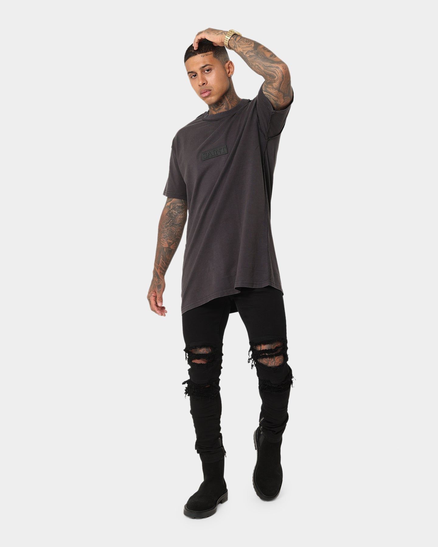 Saint Morta Meteor Lafayette T-Shirt Vintage Black sold by Culture Kings product image thumbnail 3