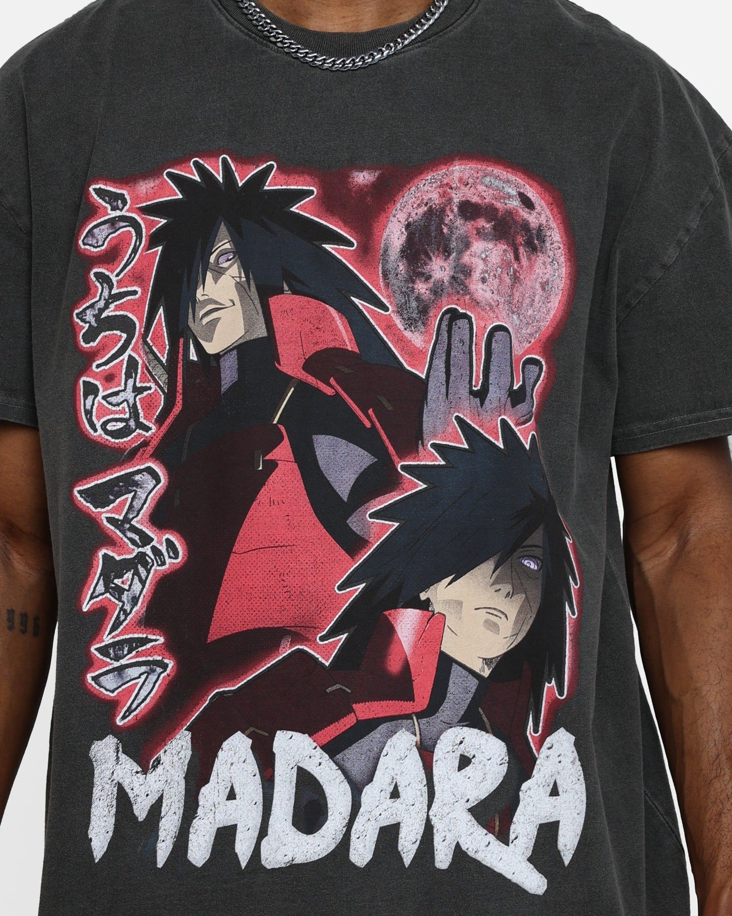 Goat Crew X Naruto Madara Heavyweight Vintage T-Shirt Black Wash sold by Culture Kings product image thumbnail 3