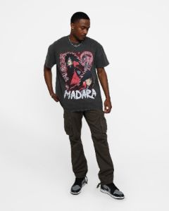 Goat Crew X Naruto Madara Heavyweight Vintage T-Shirt Black Wash sold by Culture Kings