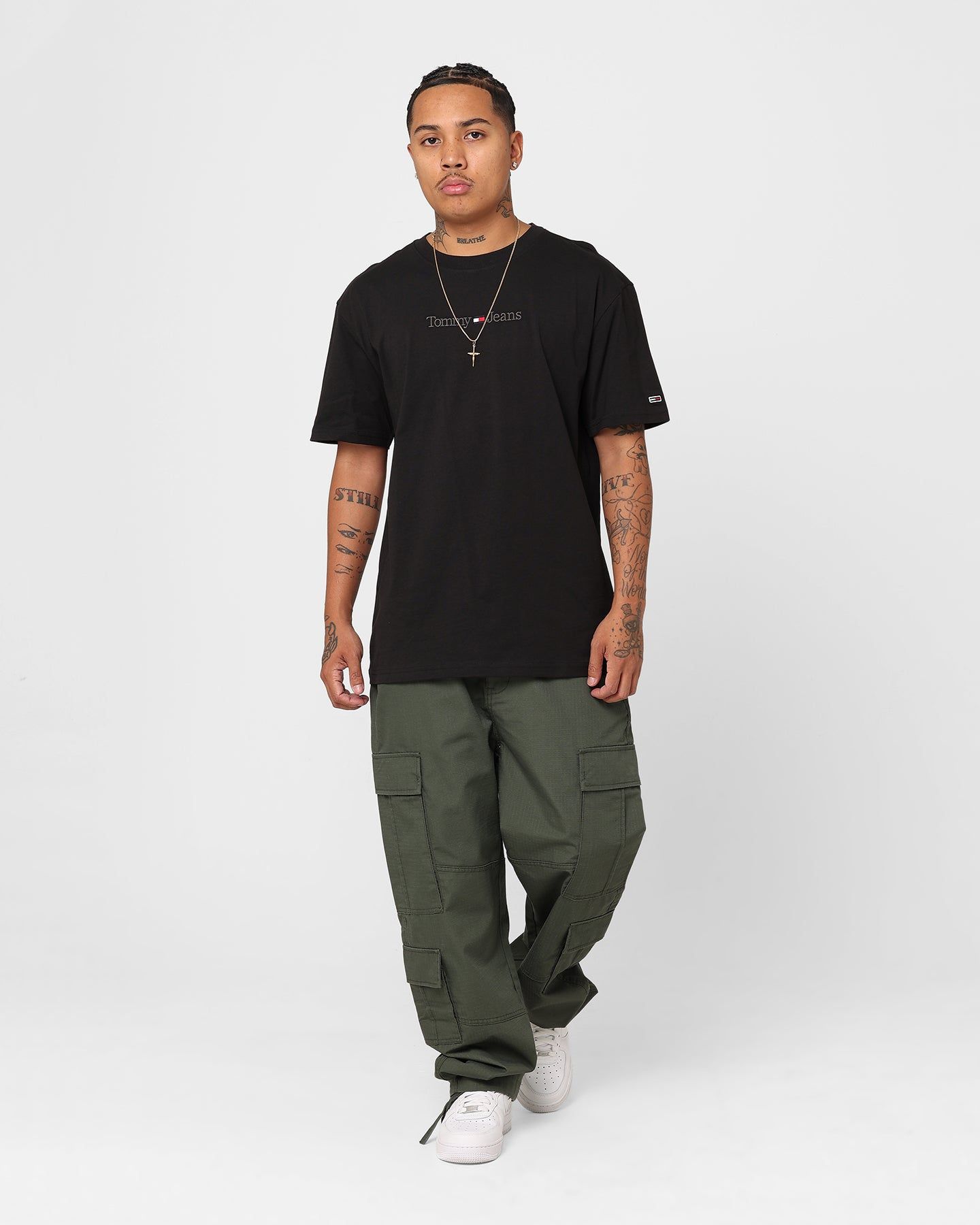 Tommy Jeans Classic Small Text T-Shirt Black sold by Culture Kings product image thumbnail 2