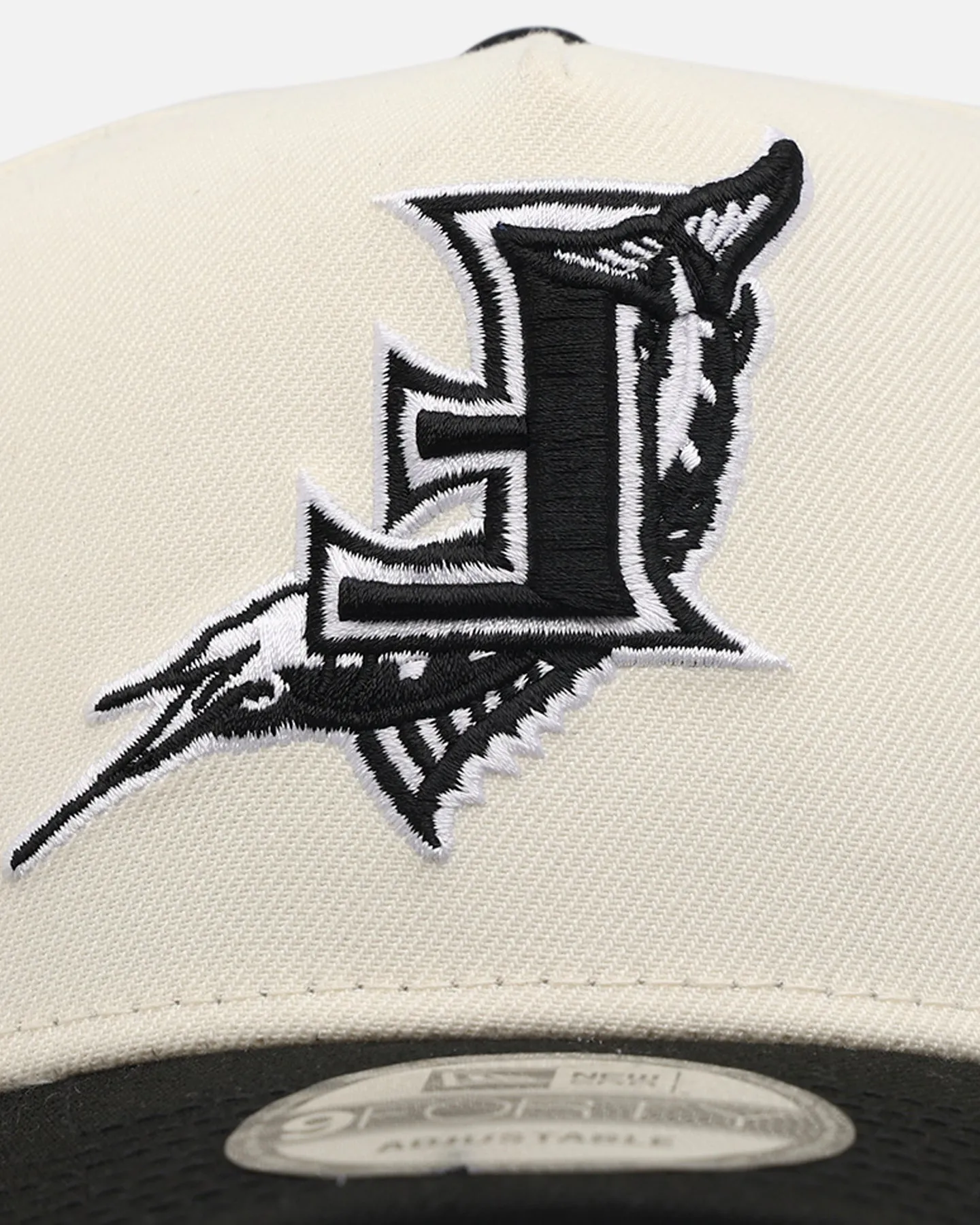 New Era Florida Marlins 'Chrome Black Upside Down Logo' 9FORTY A-Frame Snapback Chrome/Black sold by Culture Kings product image thumbnail 5