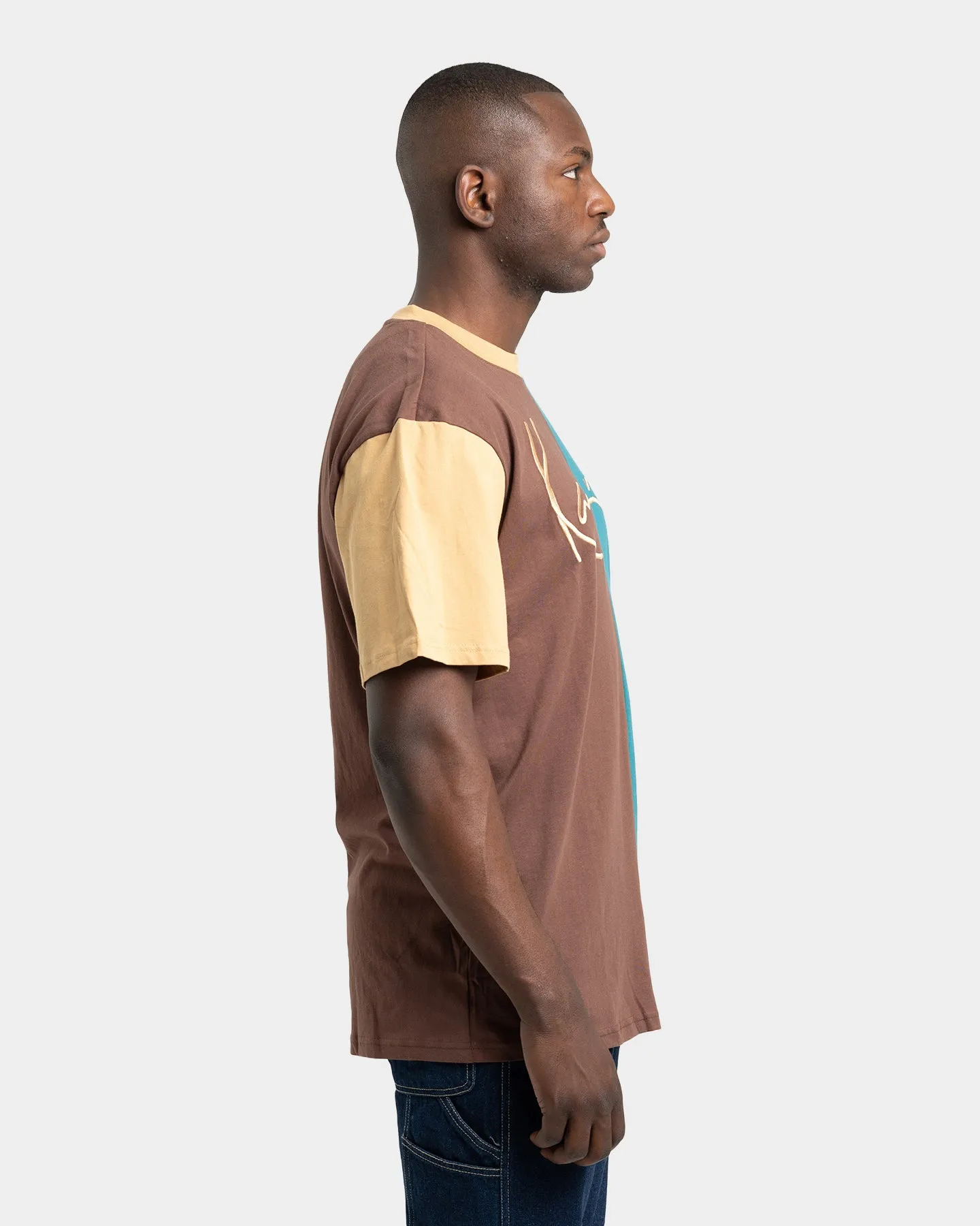 Karl Kani Men's Signature Block T-Shirt Brown sold by Culture Kings product image thumbnail 5