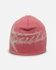 Loiter Hybrid Skull Knit Beanie Pink sold by Culture Kings