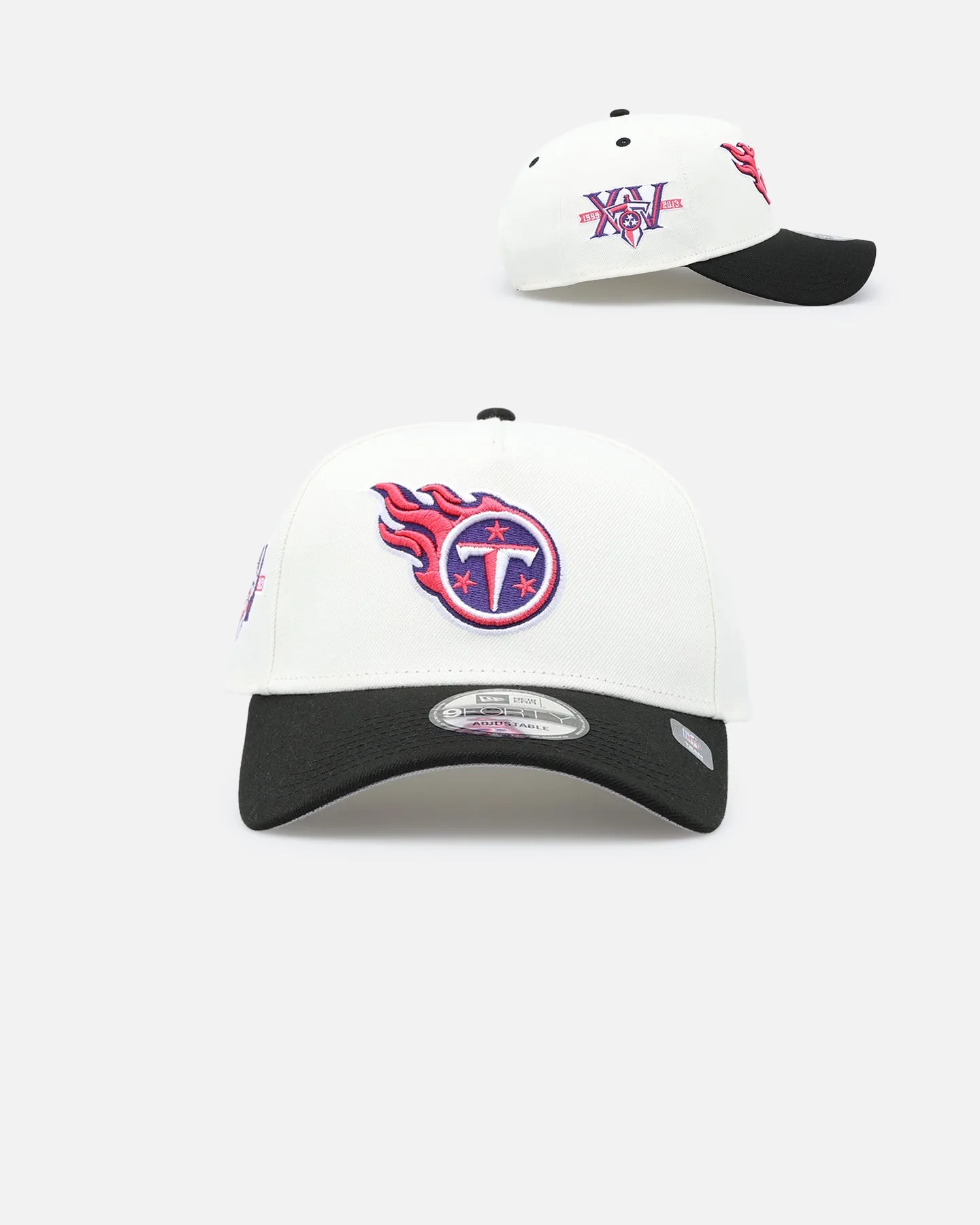 New Era Tennessee Titans 'Neon Nights' 9FORTY Snapback Chrome/Black sold by Culture Kings