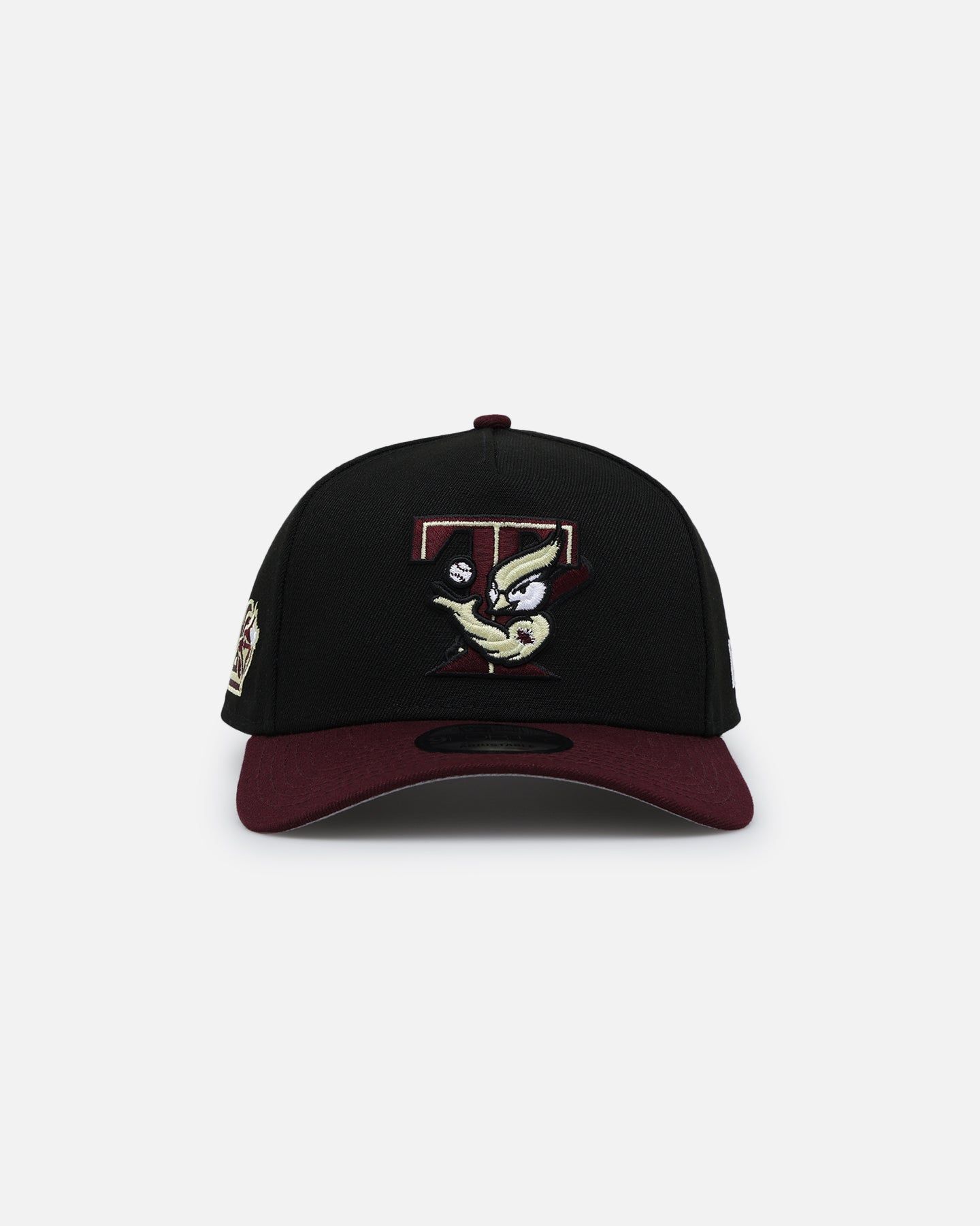 New Era Toronto Blue Jays 'Burgundy Bounceback' 9FORTY A-Frame Snapback Black/Maroon sold by Culture Kings