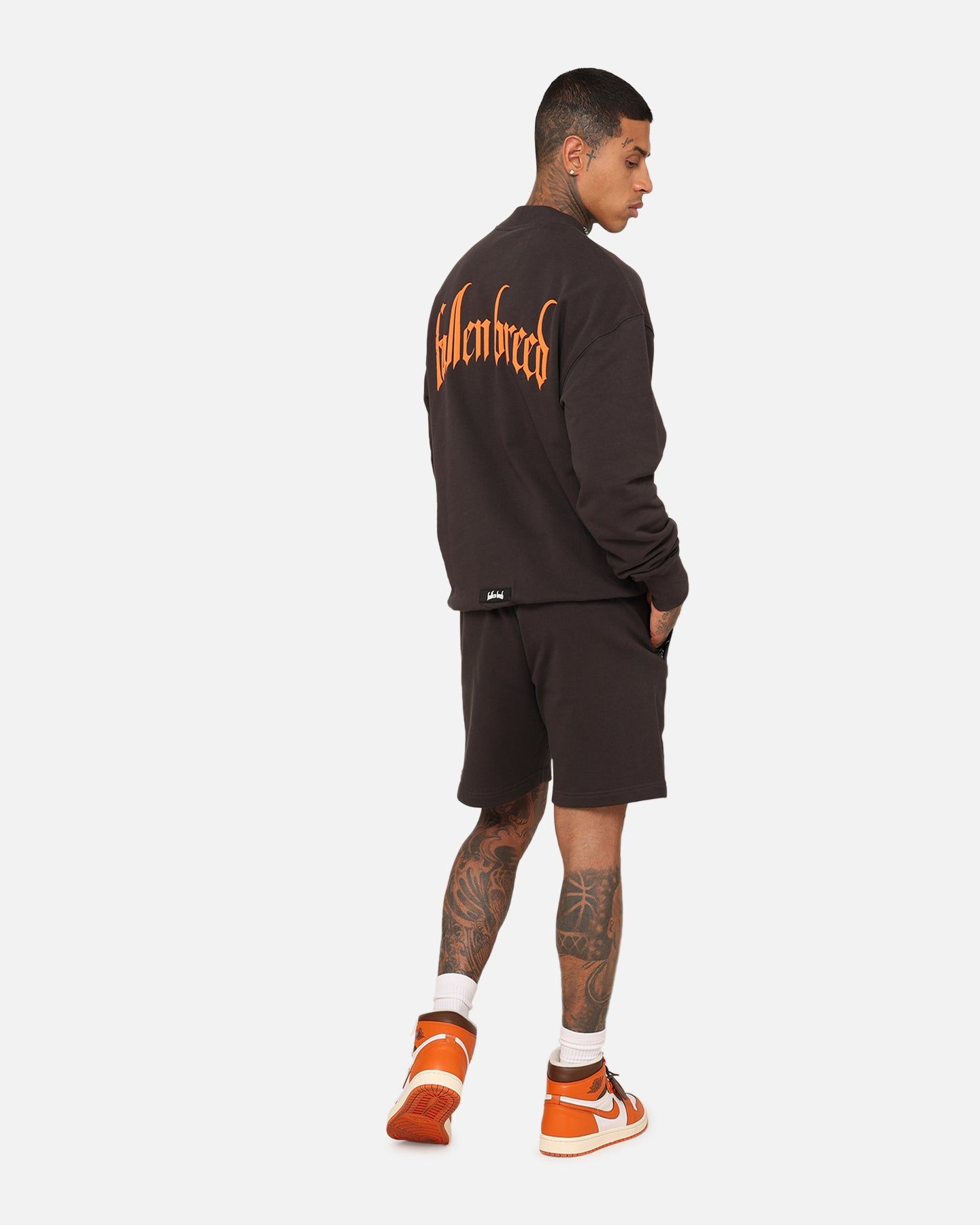 Fallen Breed Monogram Crewneck Dark Charcoal/Orange sold by Culture Kings product image thumbnail 3