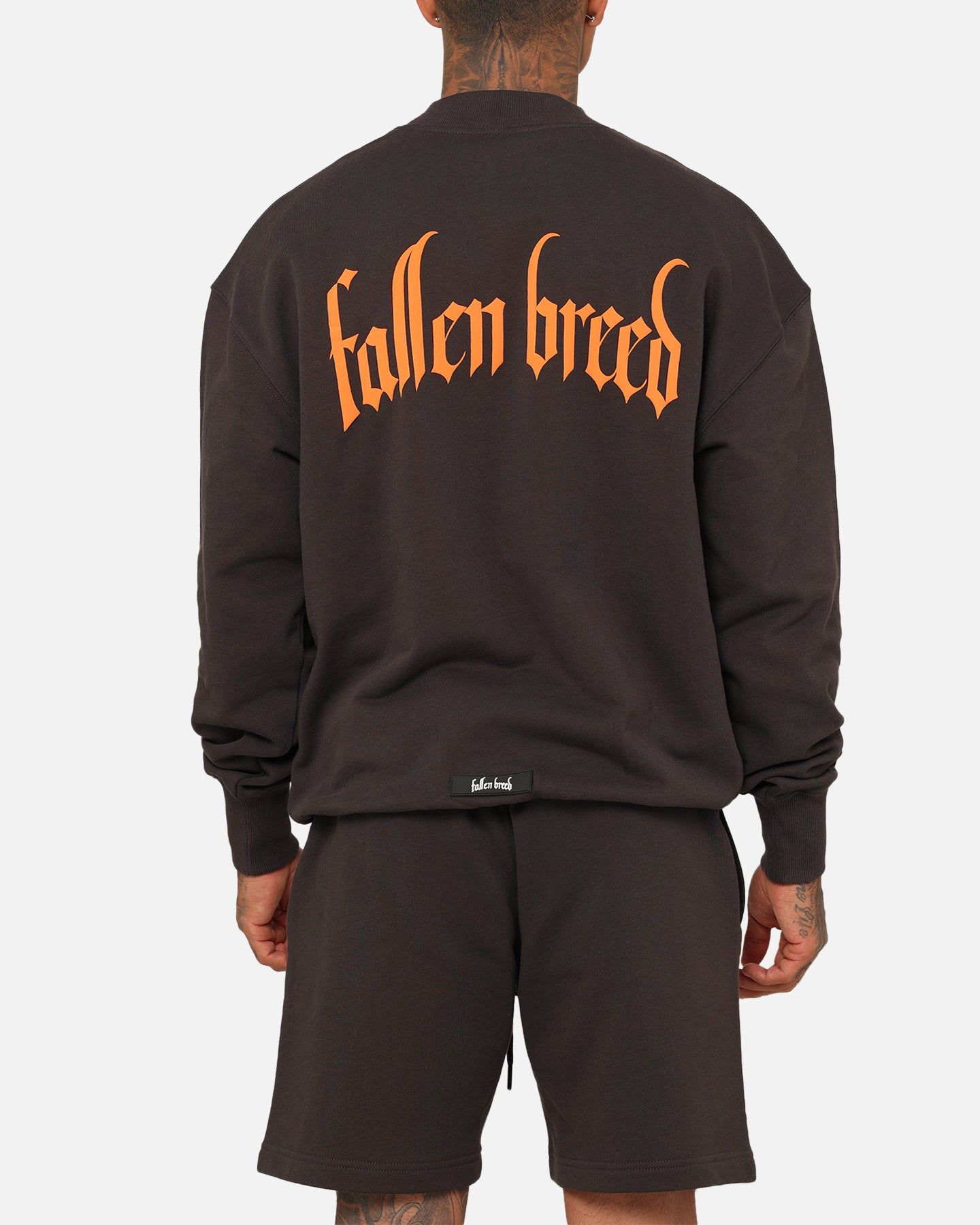 Fallen Breed Monogram Crewneck Dark Charcoal/Orange sold by Culture Kings product image thumbnail 5