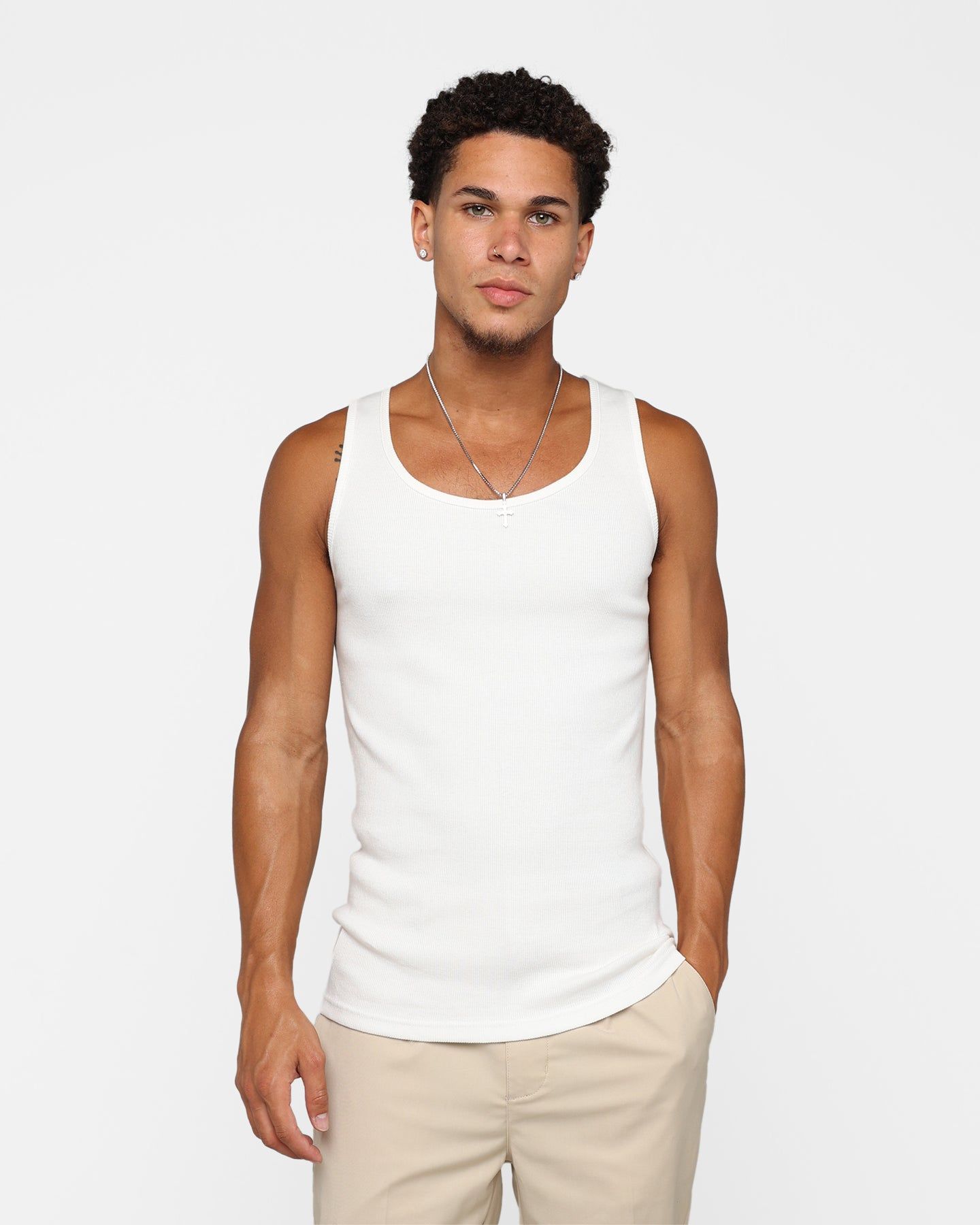 XXIII Leo Classic Singlet White sold by Culture Kings