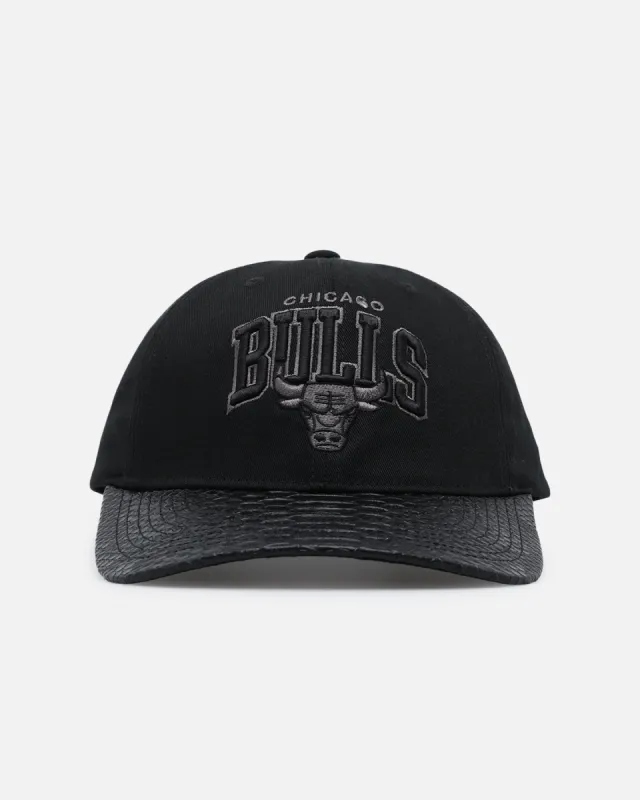 Mitchell & Ness Chicago Bulls Leather Elegance Snapback Black sold by Culture Kings