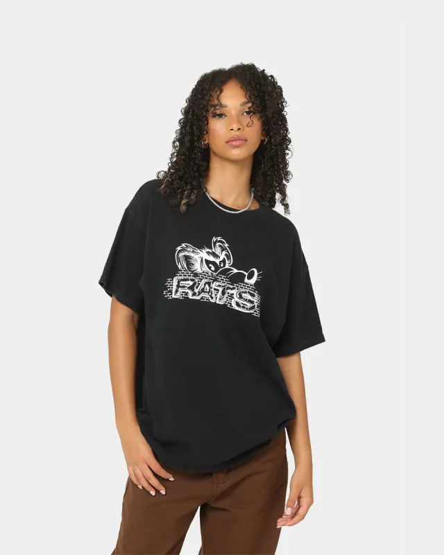 Rats Get Fat From The Curb T-Shirt Black Wash sold by Culture Kings