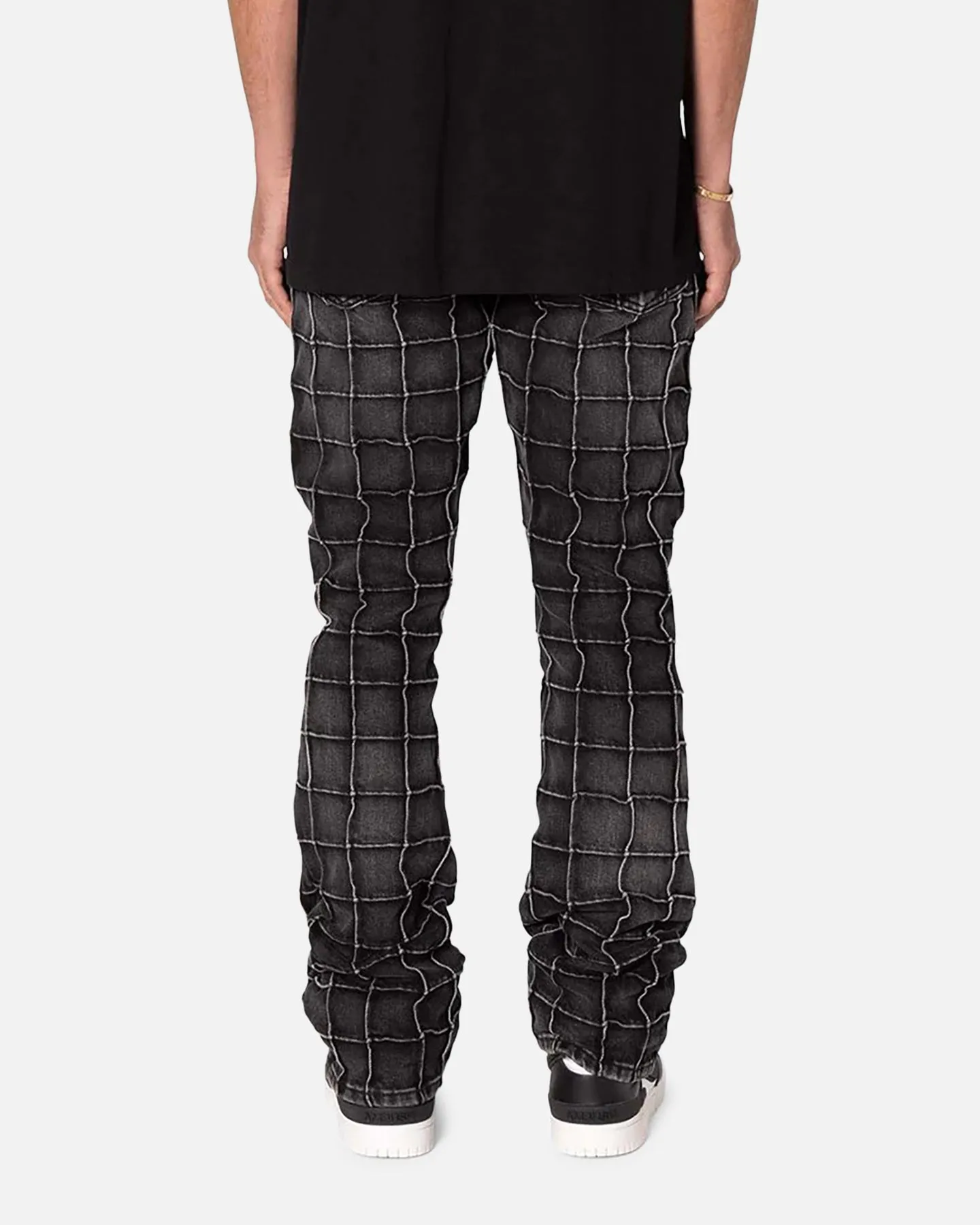 MNML B665 Pleat Square Flare Denim Jeans Black sold by Culture Kings product image thumbnail 4