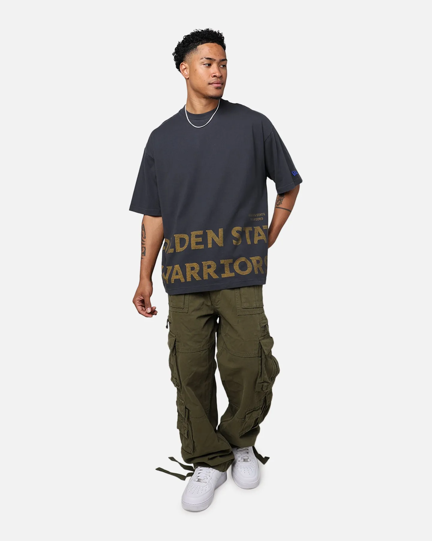 New Era Golden State Warriors Oversized T-Shirt Black sold by Culture Kings product image thumbnail 3