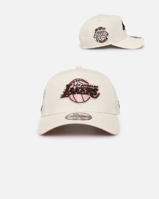 New Era Los Angeles Lakers 'Neapolitan Chrome' 9FORTY A-Frame Snapback Chrome/Pink Met sold by Culture Kings