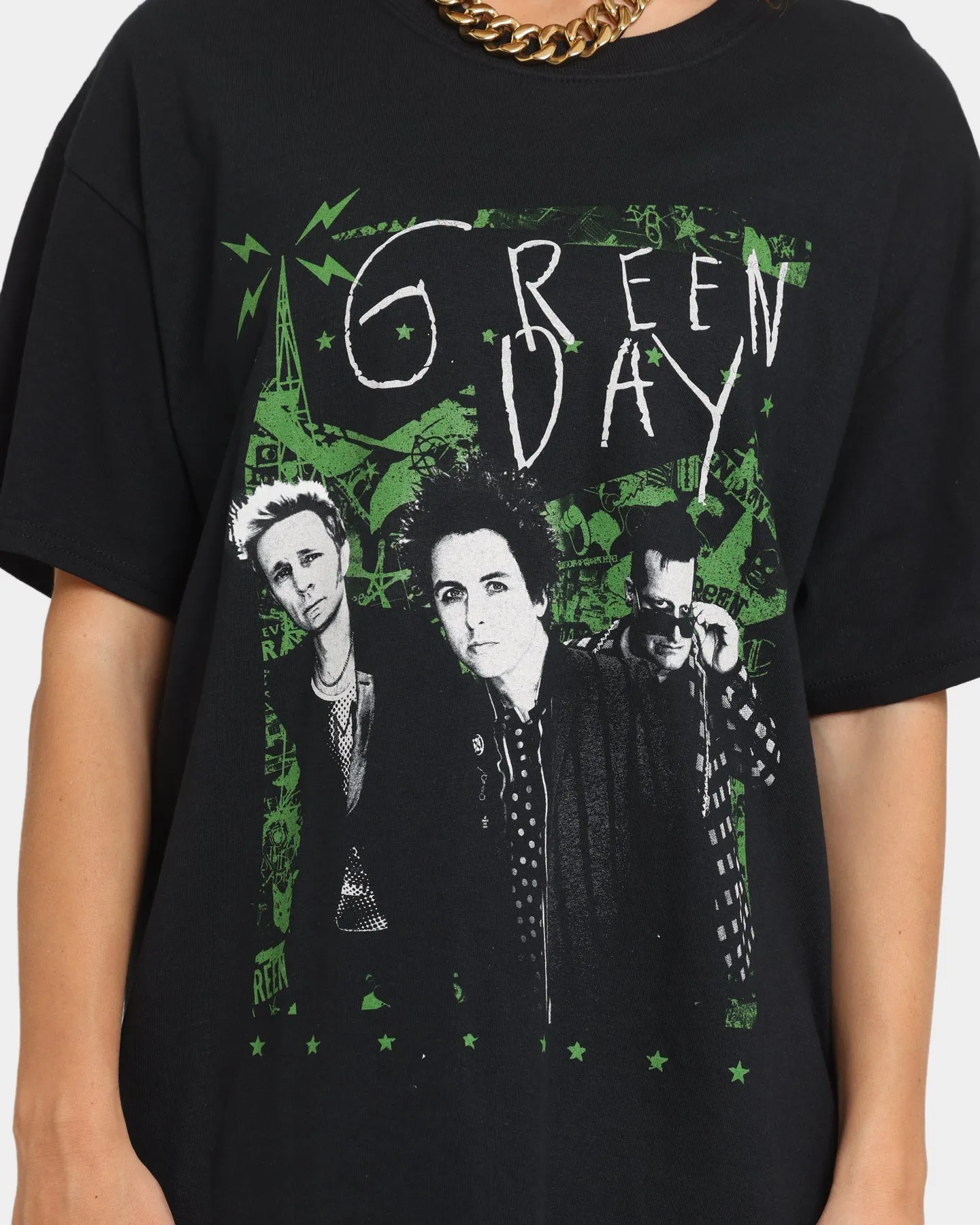 Green Day Green Lean T-Shirt Black sold by Culture Kings product image thumbnail 3