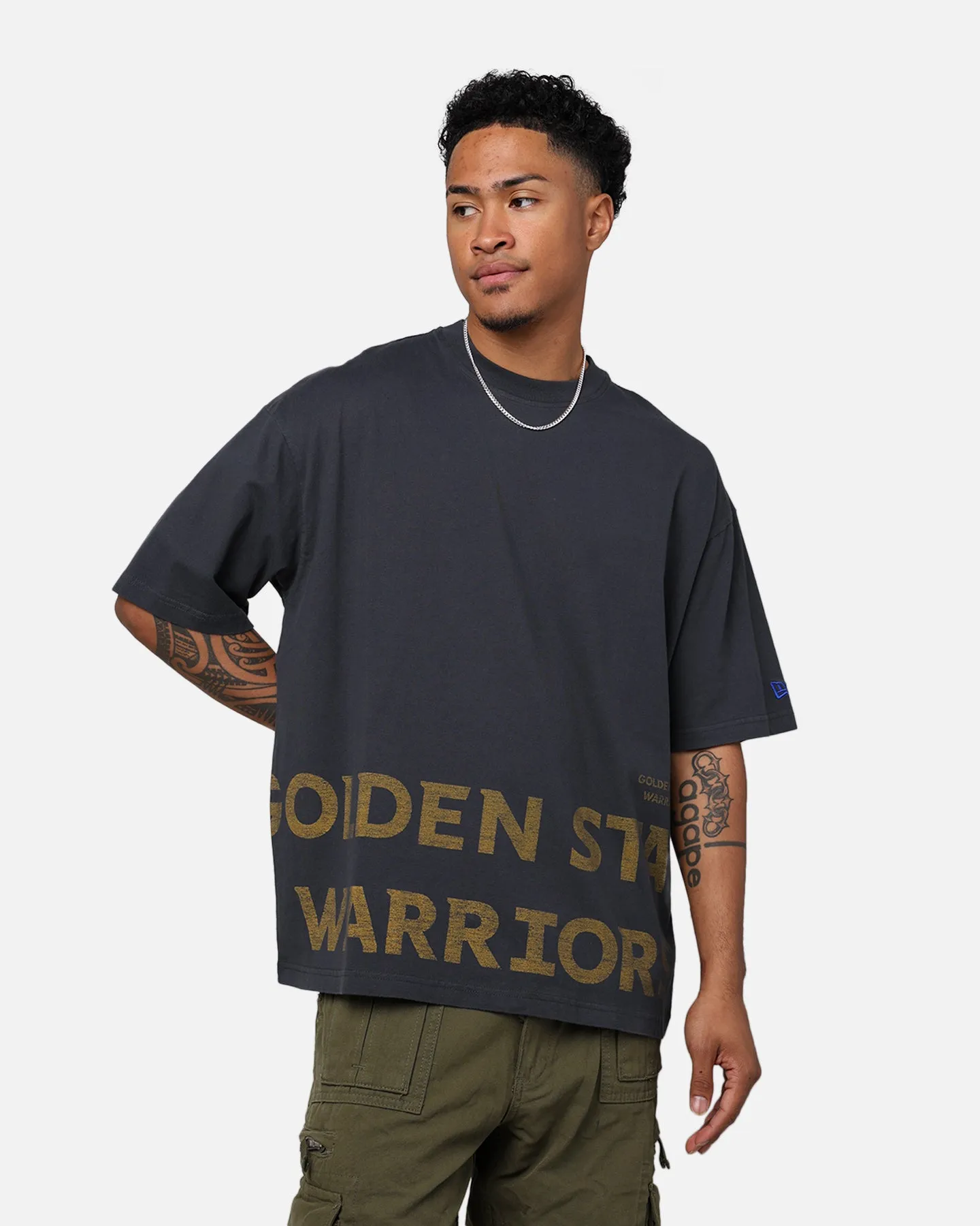 New Era Golden State Warriors Oversized T-Shirt Black sold by Culture Kings product image thumbnail 2