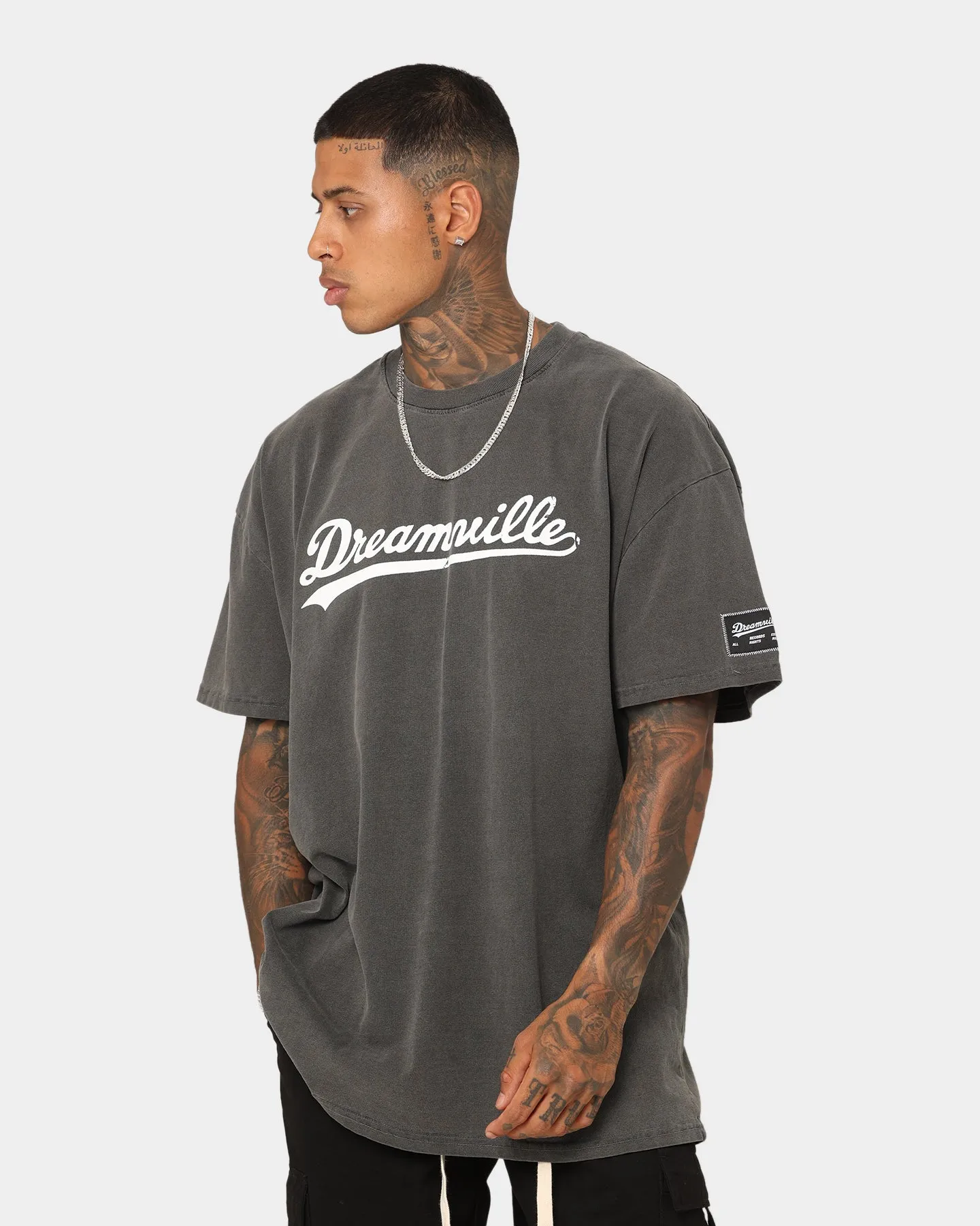 Dreamville Dreamville Logo Vintage T-Shirt Washed Black sold by Culture Kings product image thumbnail 2