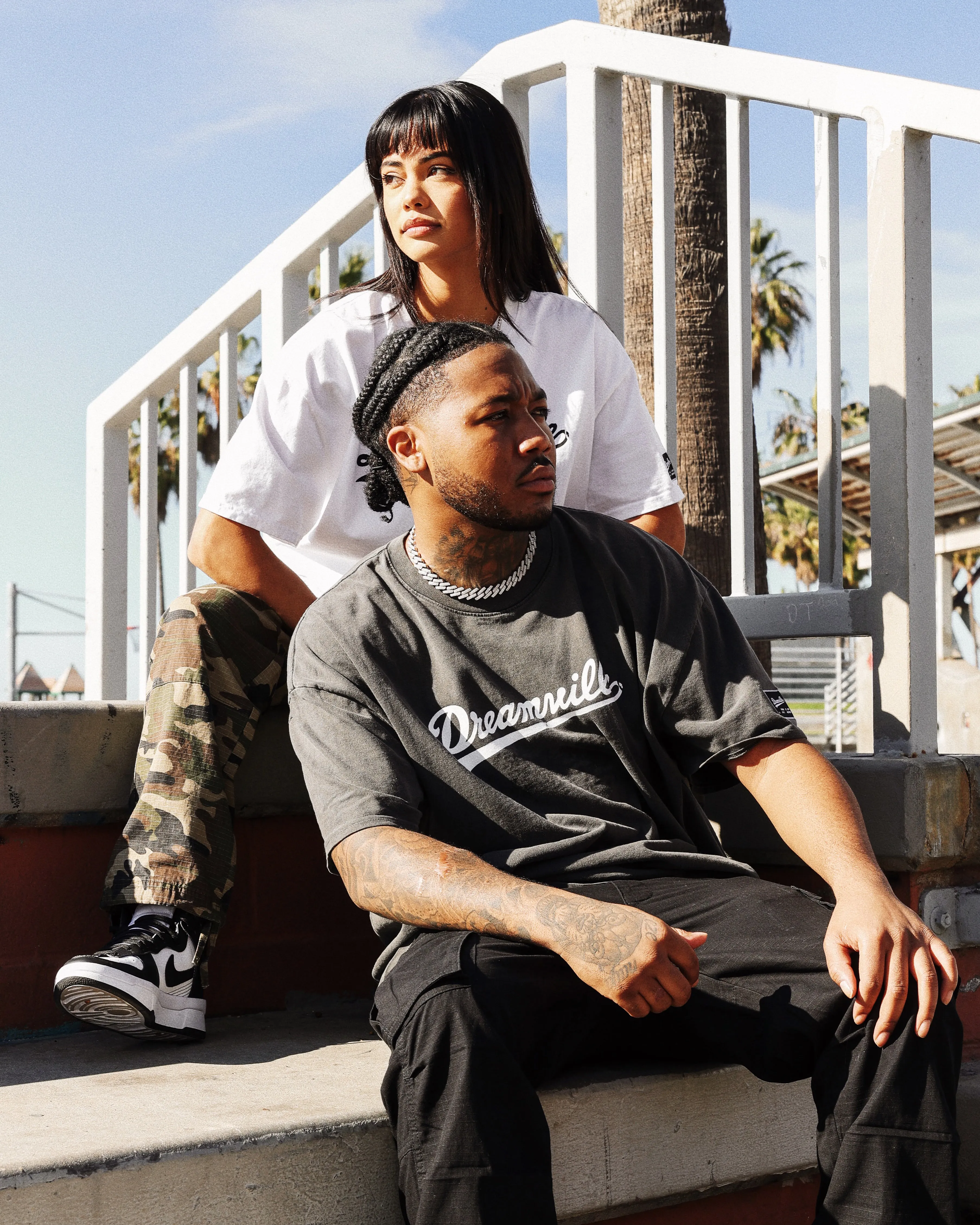 Dreamville Dreamville Logo Vintage T-Shirt Washed Black sold by Culture Kings