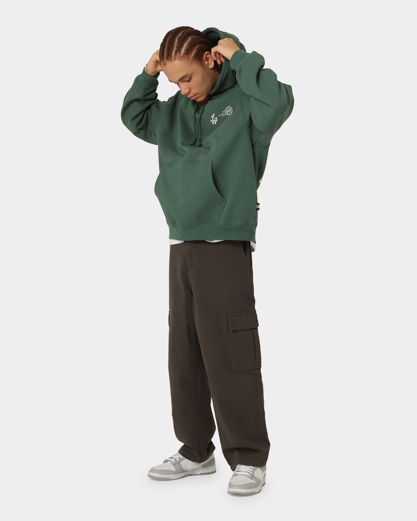 Mitchell & Ness Los Angeles Lakers Repeat Varsity Champions Hoodie Forest Green sold by Culture Kings product image thumbnail 9