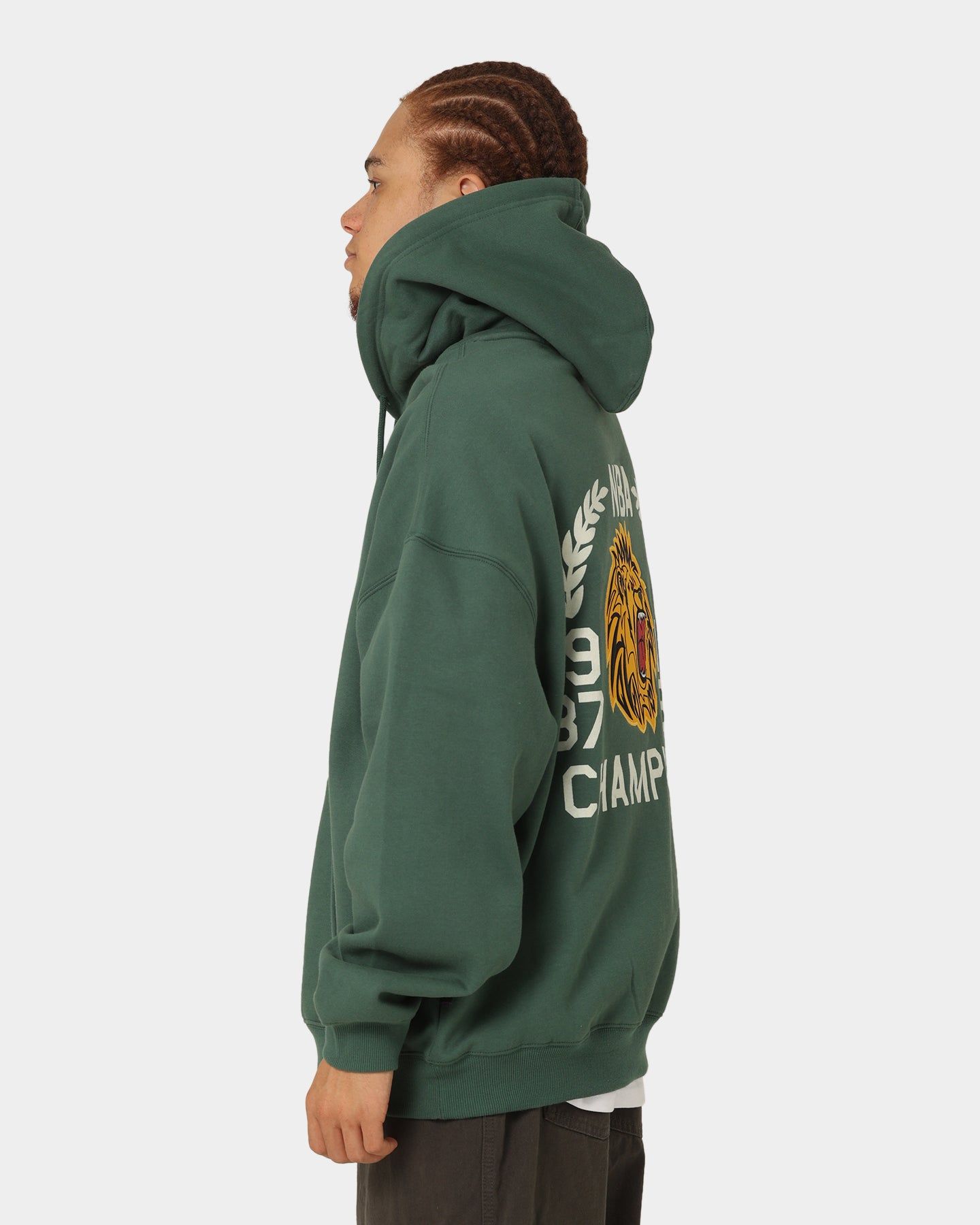 Mitchell & Ness Los Angeles Lakers Repeat Varsity Champions Hoodie Forest Green sold by Culture Kings product image thumbnail 8