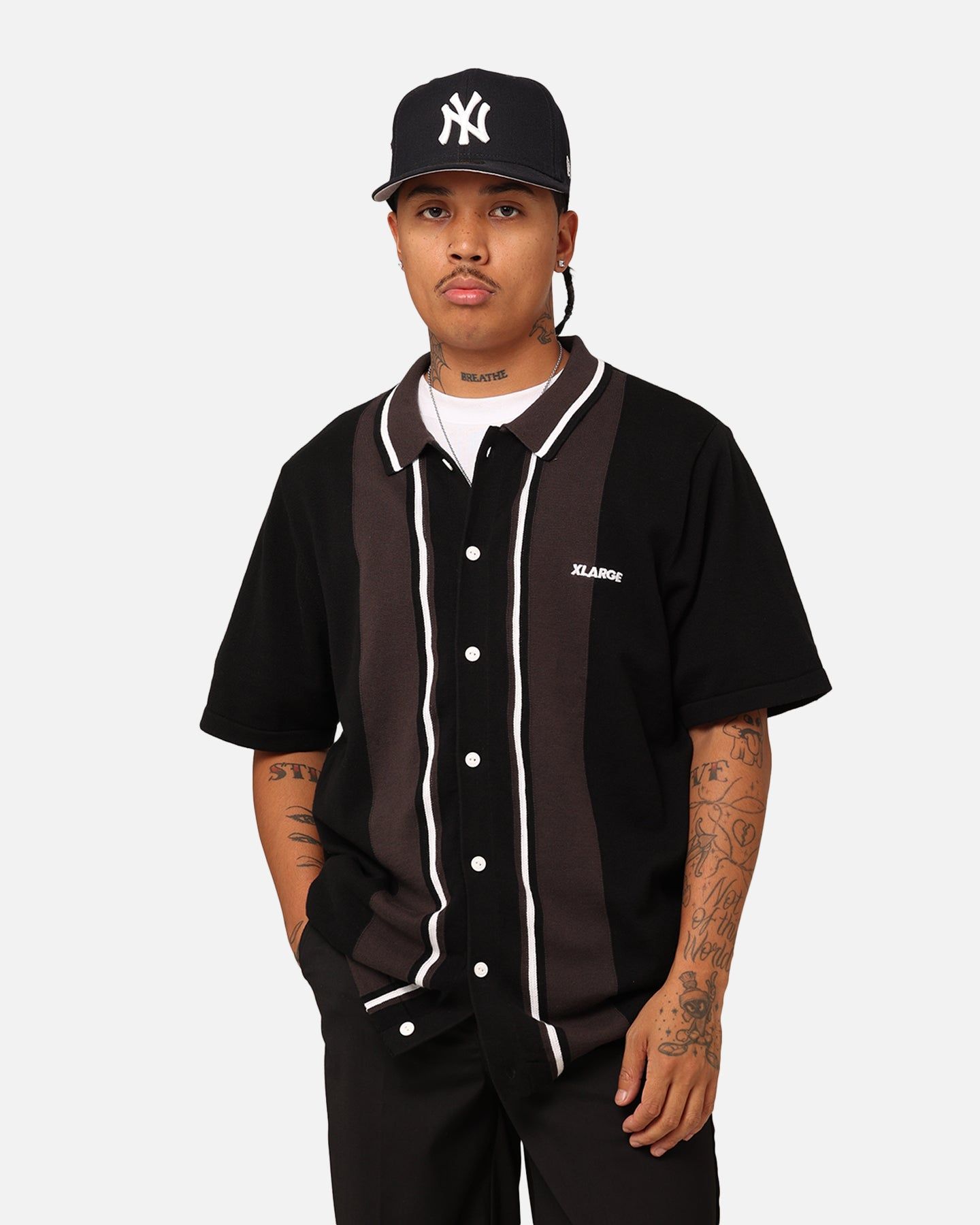 X-Large Bowling Knit Short Sleeve Shirt Black sold by Culture Kings